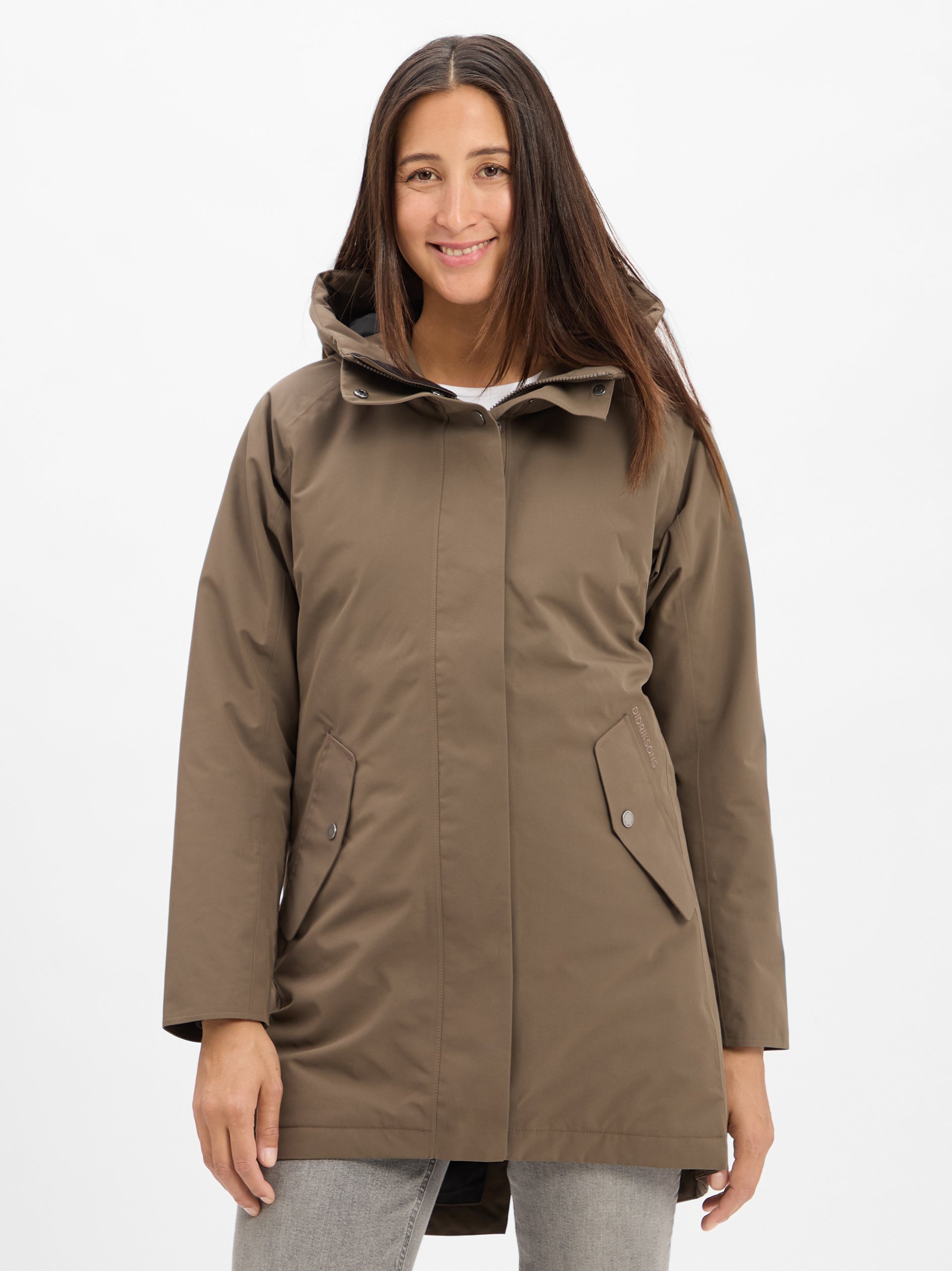 Didriksons Parka - Alana Kobiety zielony|szary