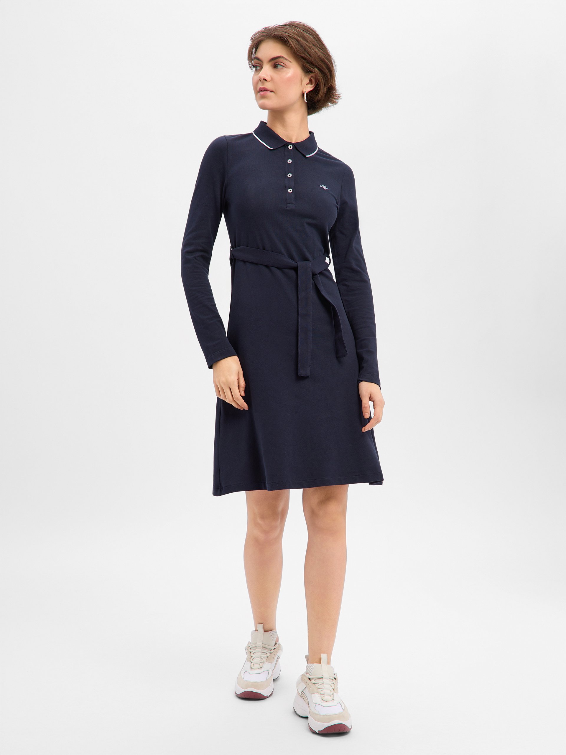 Gant sukienka polo Kobiety Bawełna niebieski