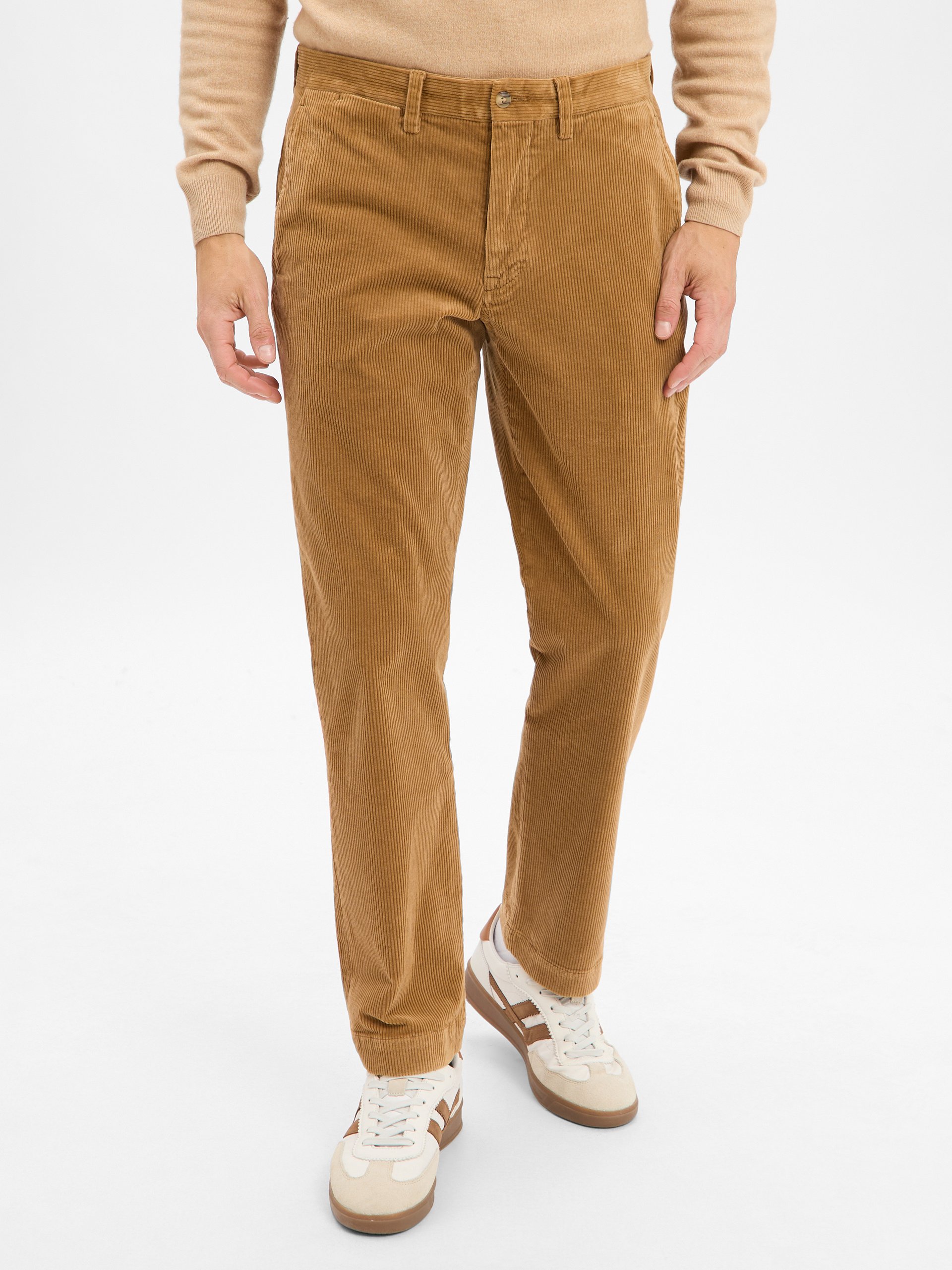 Polo Ralph Lauren spodnie sztruksowe - Bedford Mężczyźni Bawełna brązowy, 33-32