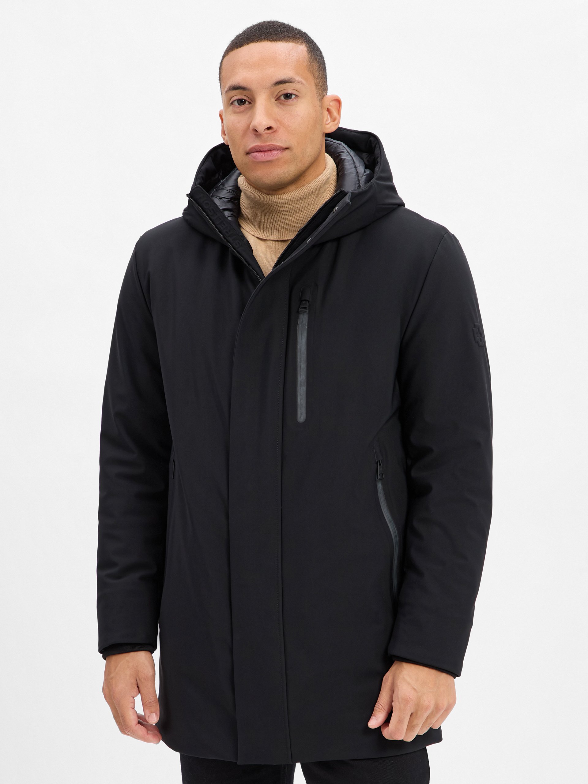 Strellson Kurtka - Flex Cross Parka Mężczyźni czarny