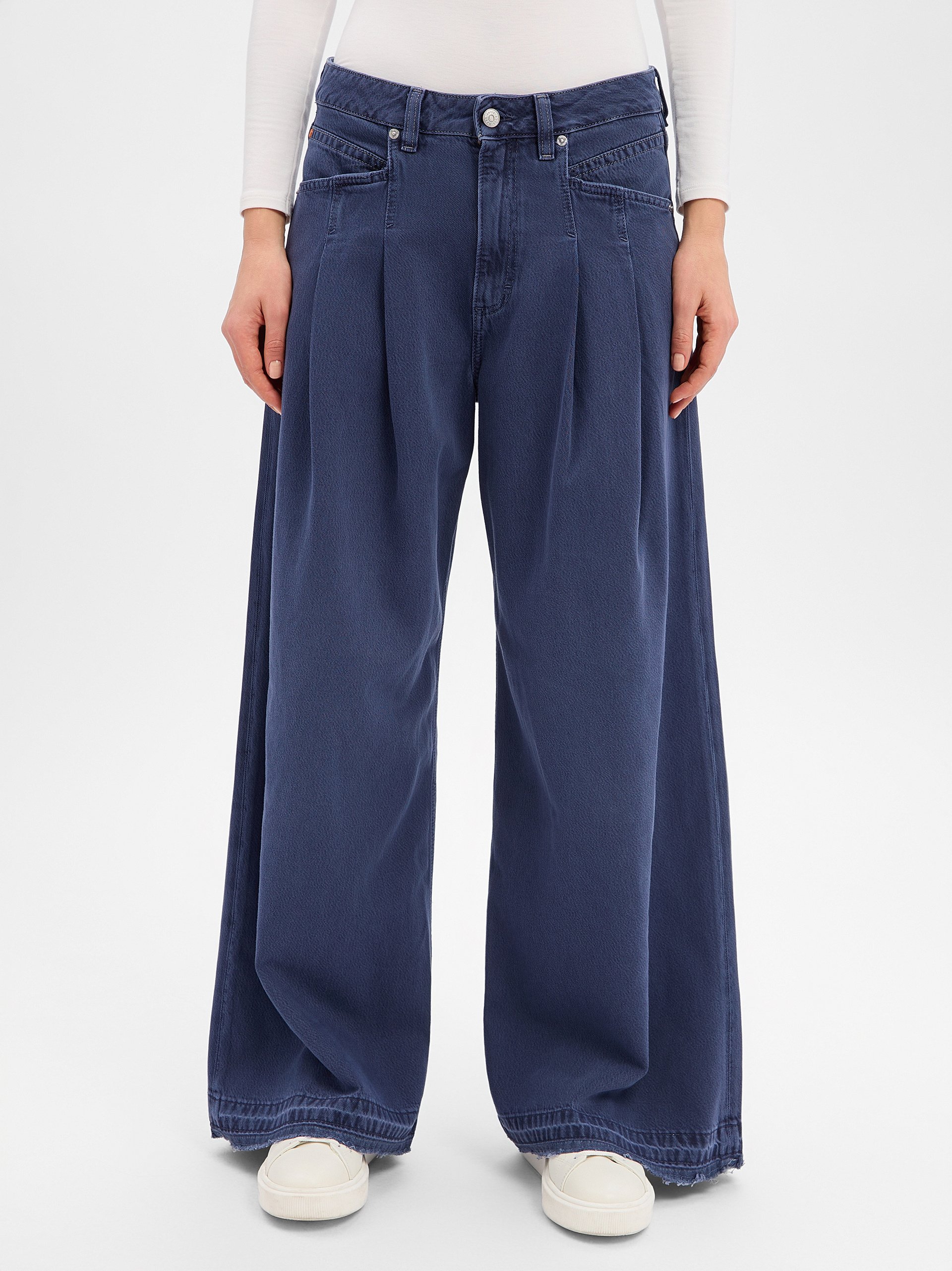 BOSS Orange Dżinsy workowate - slouchy Kobiety Jeansy niebieski, 31-32