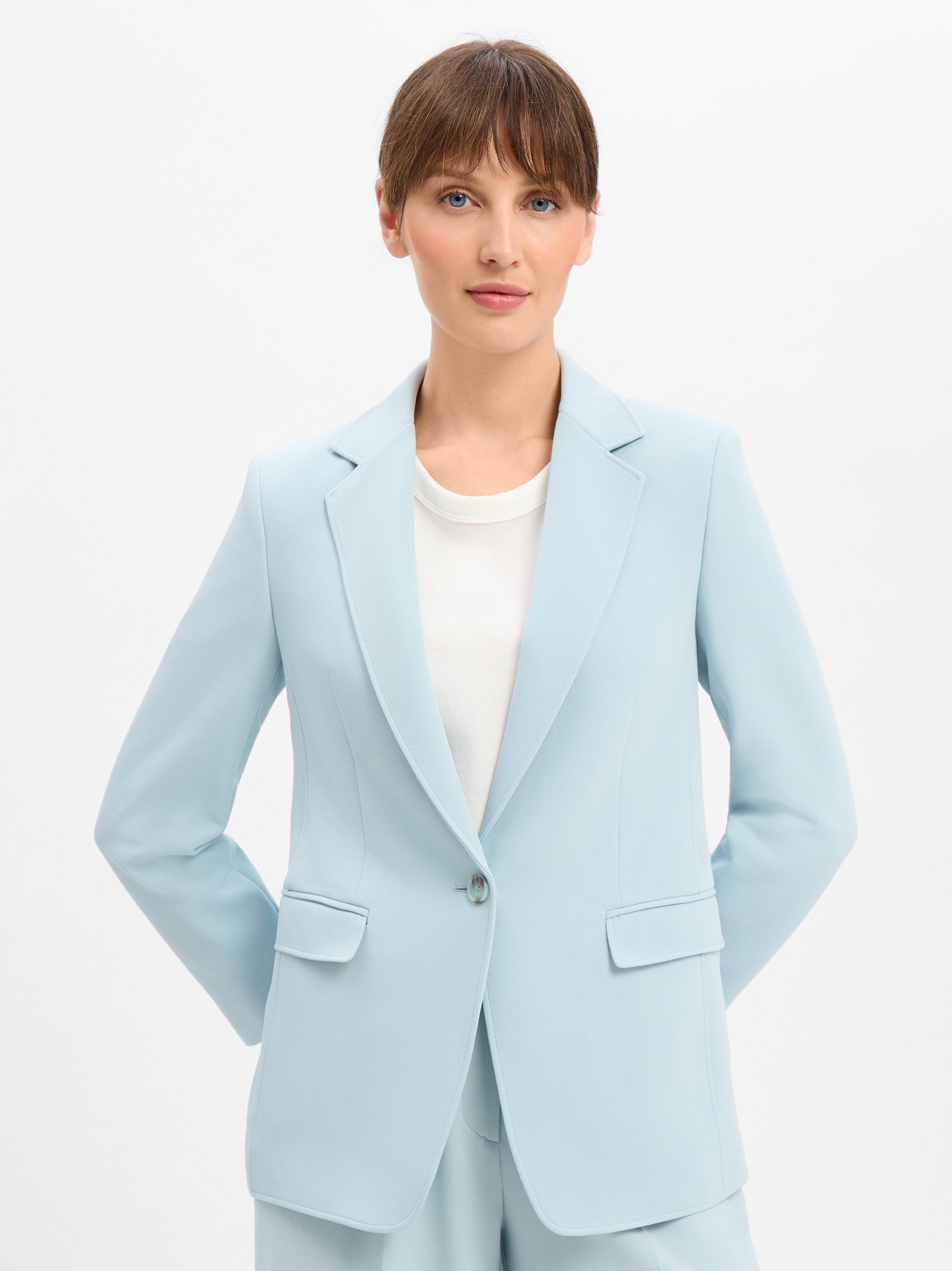 BOSS Orange Długi blezer - C_Jabla3 Kobiety zielony