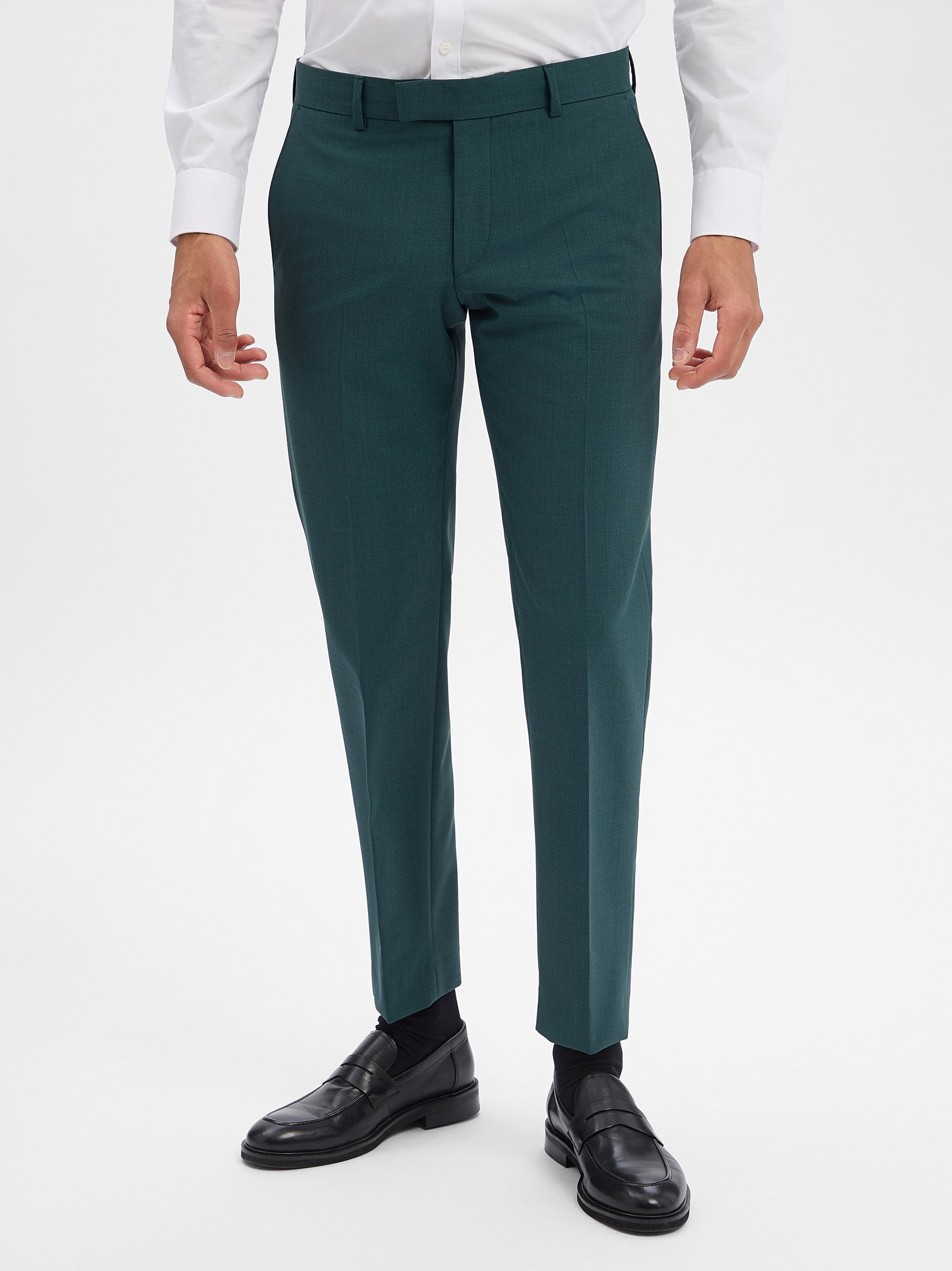 Strellson Spodnie z zawartością wełny - Melvin Mężczyźni Slim Fit zielony
