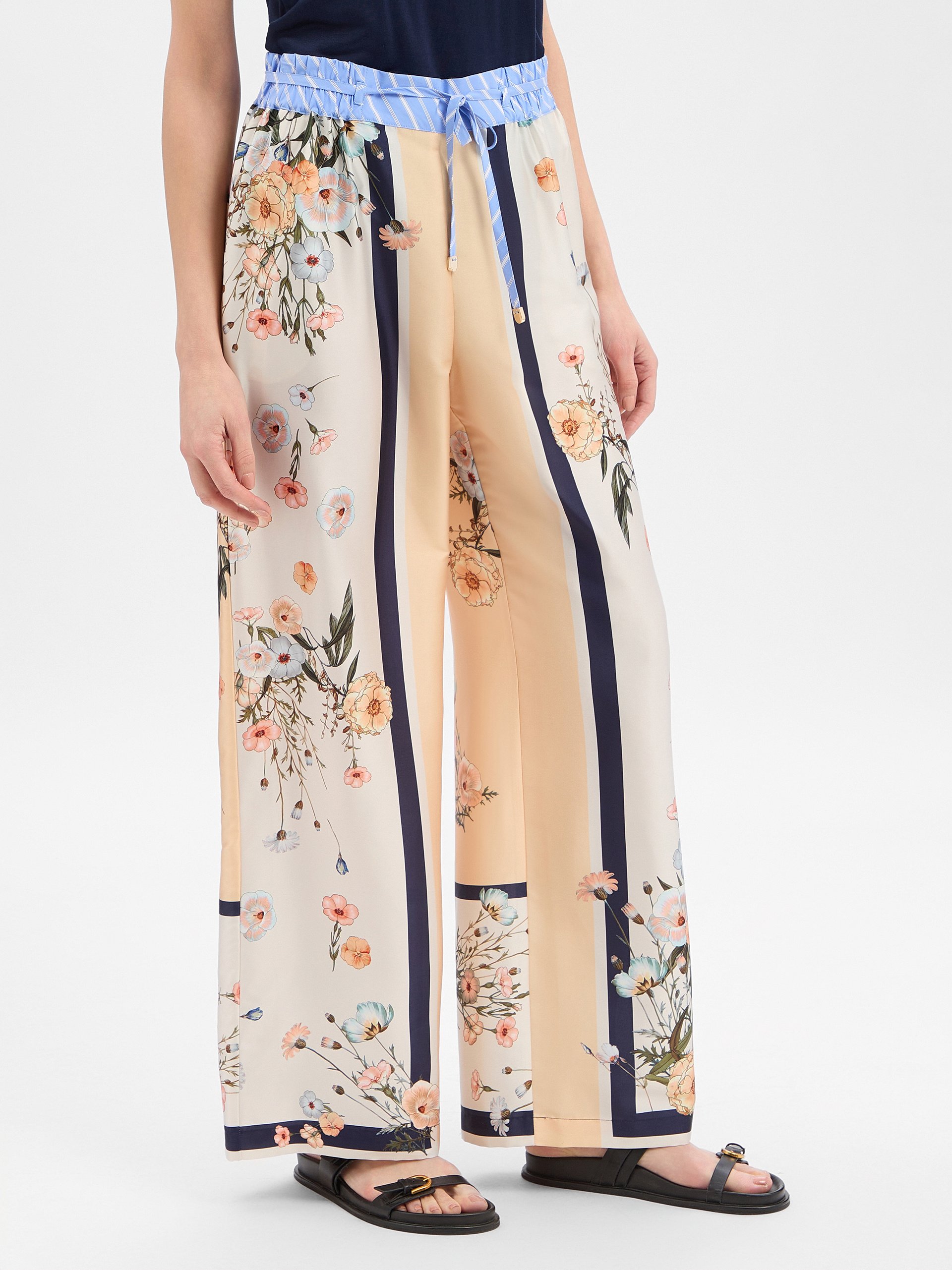 Liu Jo Collection spodnie materiałowe Kobiety żółty|wielokolorowy