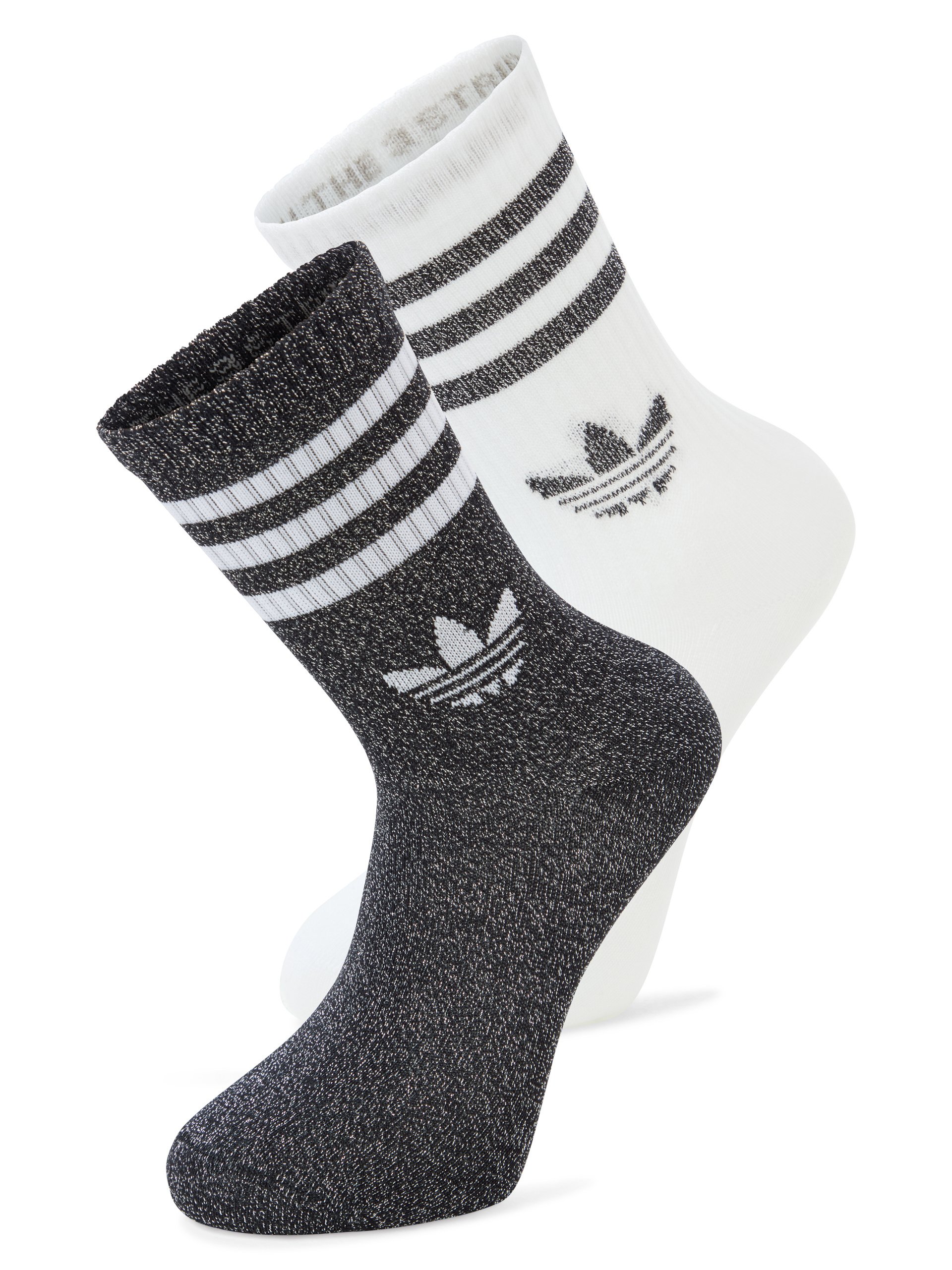 adidas Originals Skarpety w opakowaniu po 2 sztuki Kobiety czarny|biały|srebrny