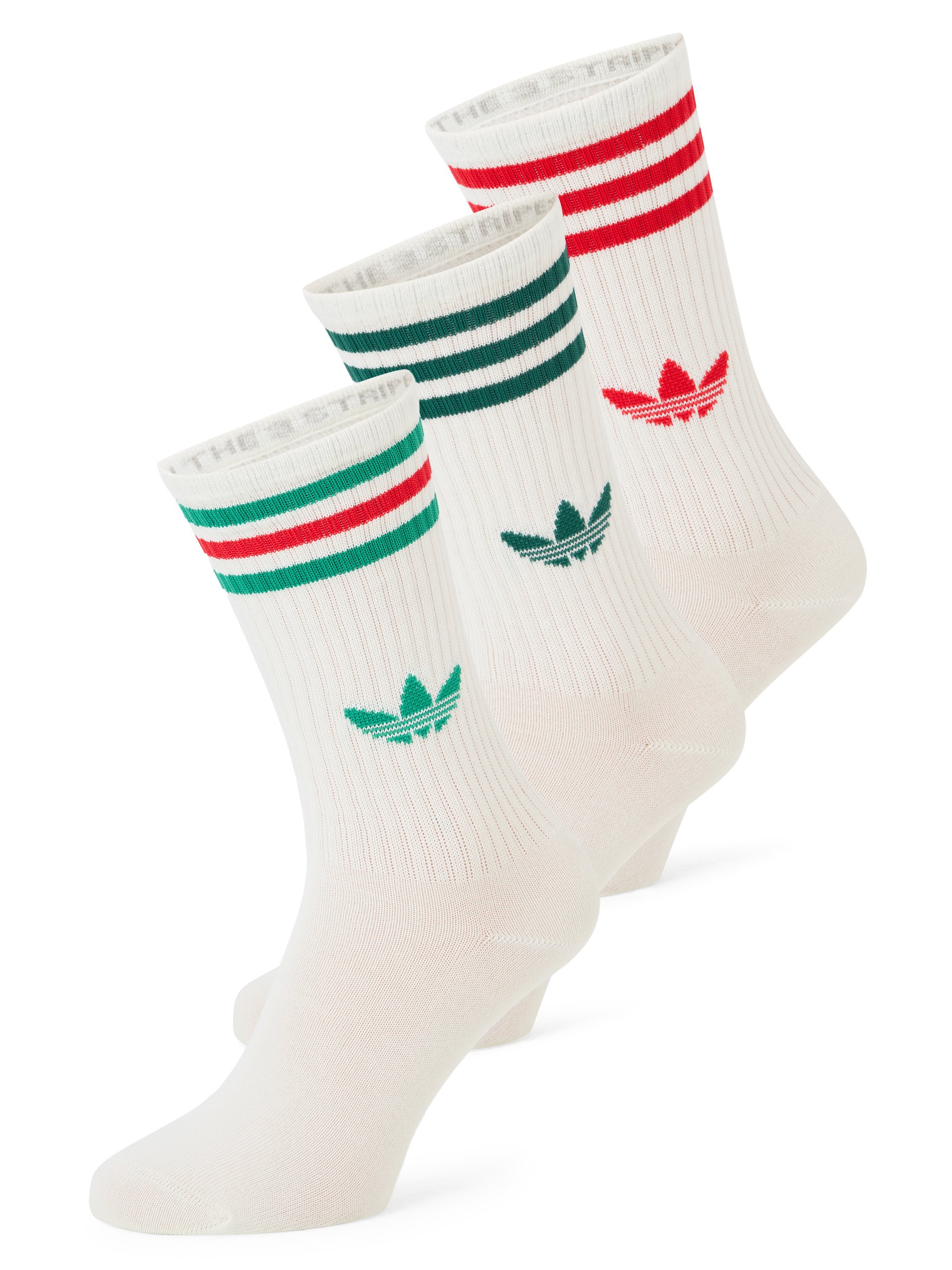 adidas Originals Skarpety w 3-paku Kobiety biały|czerwony|zielony