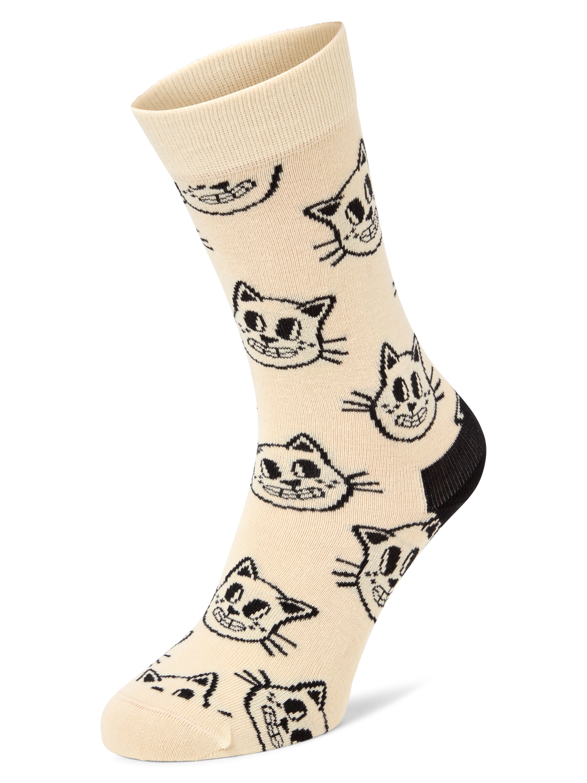 Happy Socks Skarpety Mężczyźni Bawełna beżowy|biały, 41-46