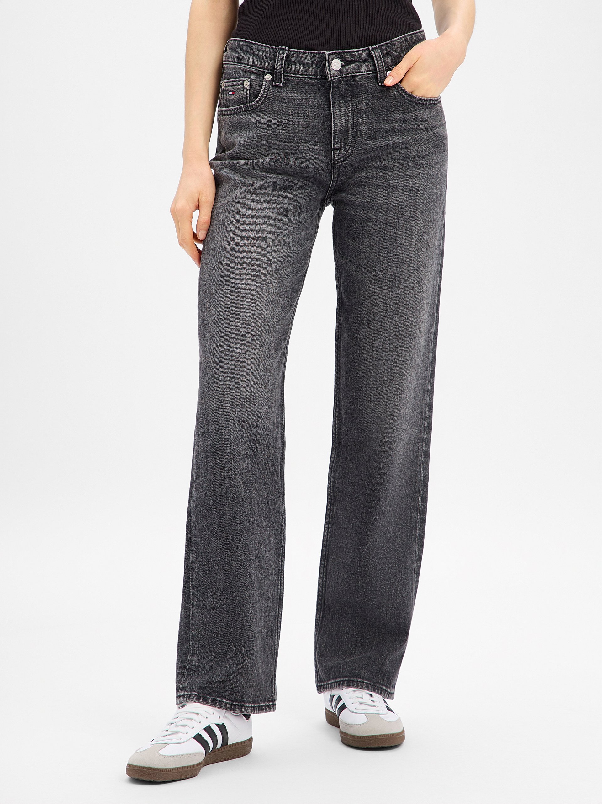 Tommy Jeans Dżinsy - Sophie Low Straight Kobiety Bawełna czarny, 30-30
