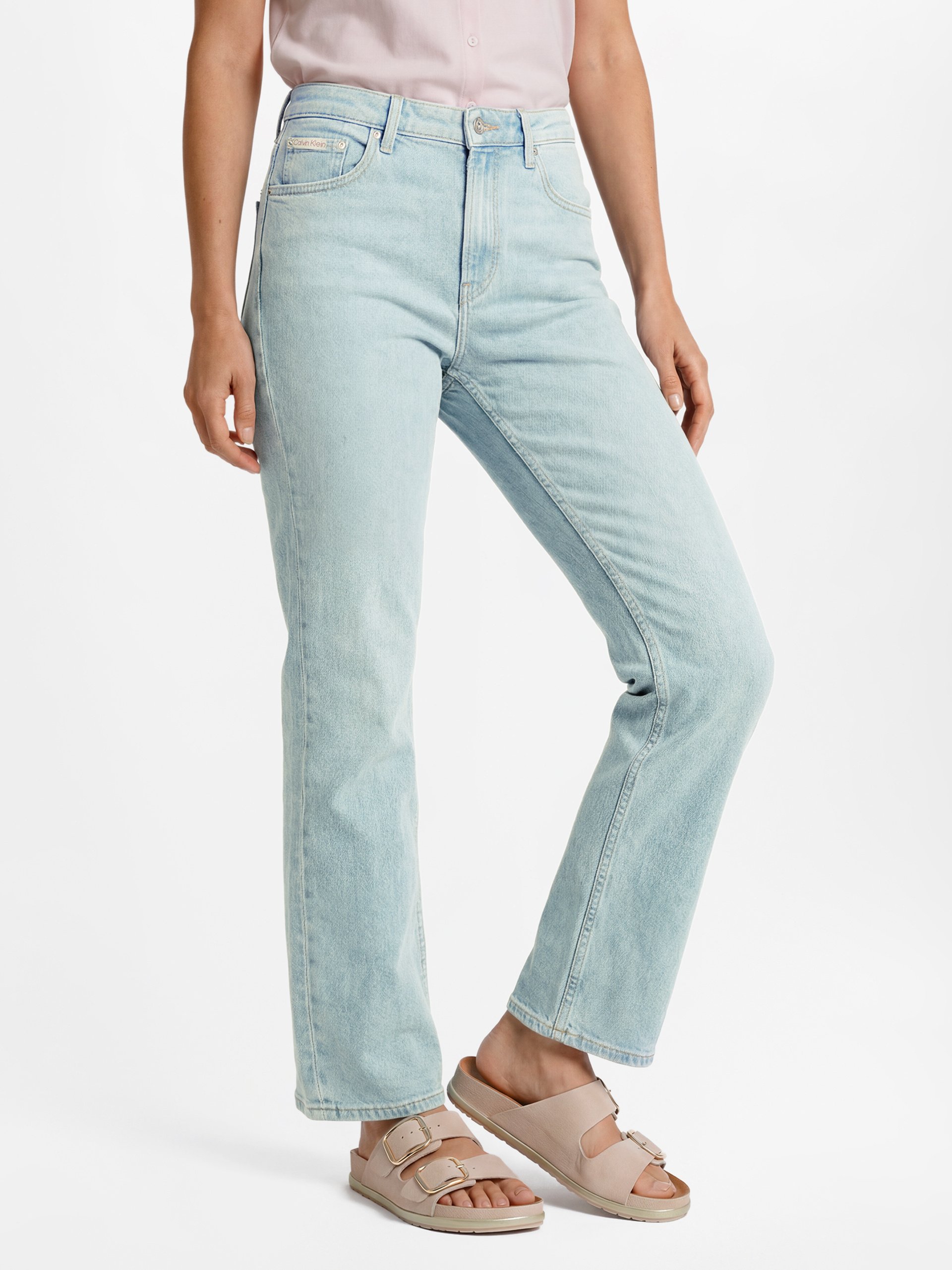 Calvin Klein Jeans Dżinsy proste Kobiety Bawełna niebieski, 26-30