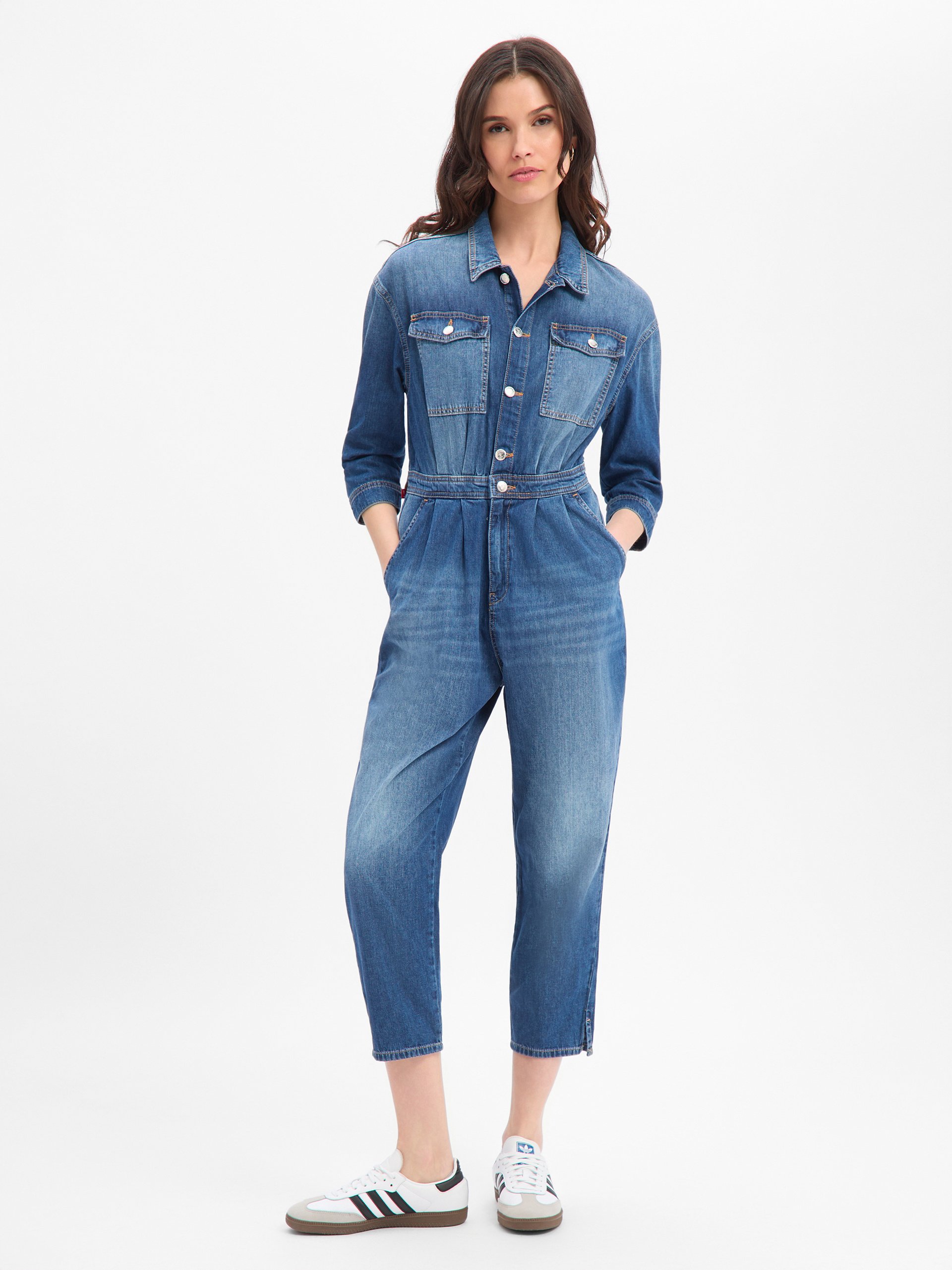 Joop Jeans Kombinezon - Eleni Kobiety Bawełna (100%) niebieski