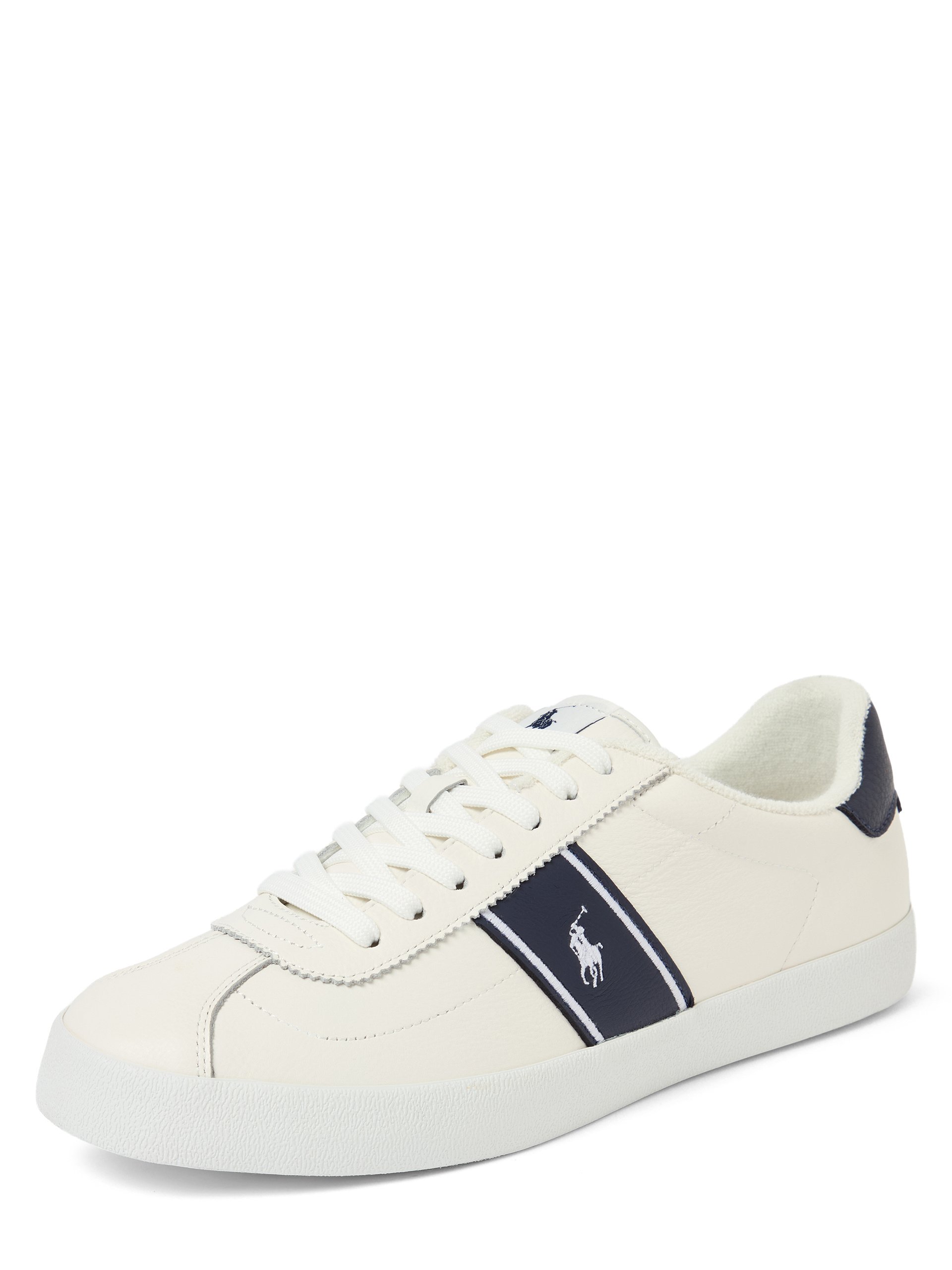 Polo Ralph Lauren buty sportowe z zawartością skóry Mężczyźni skóra biały|niebieski