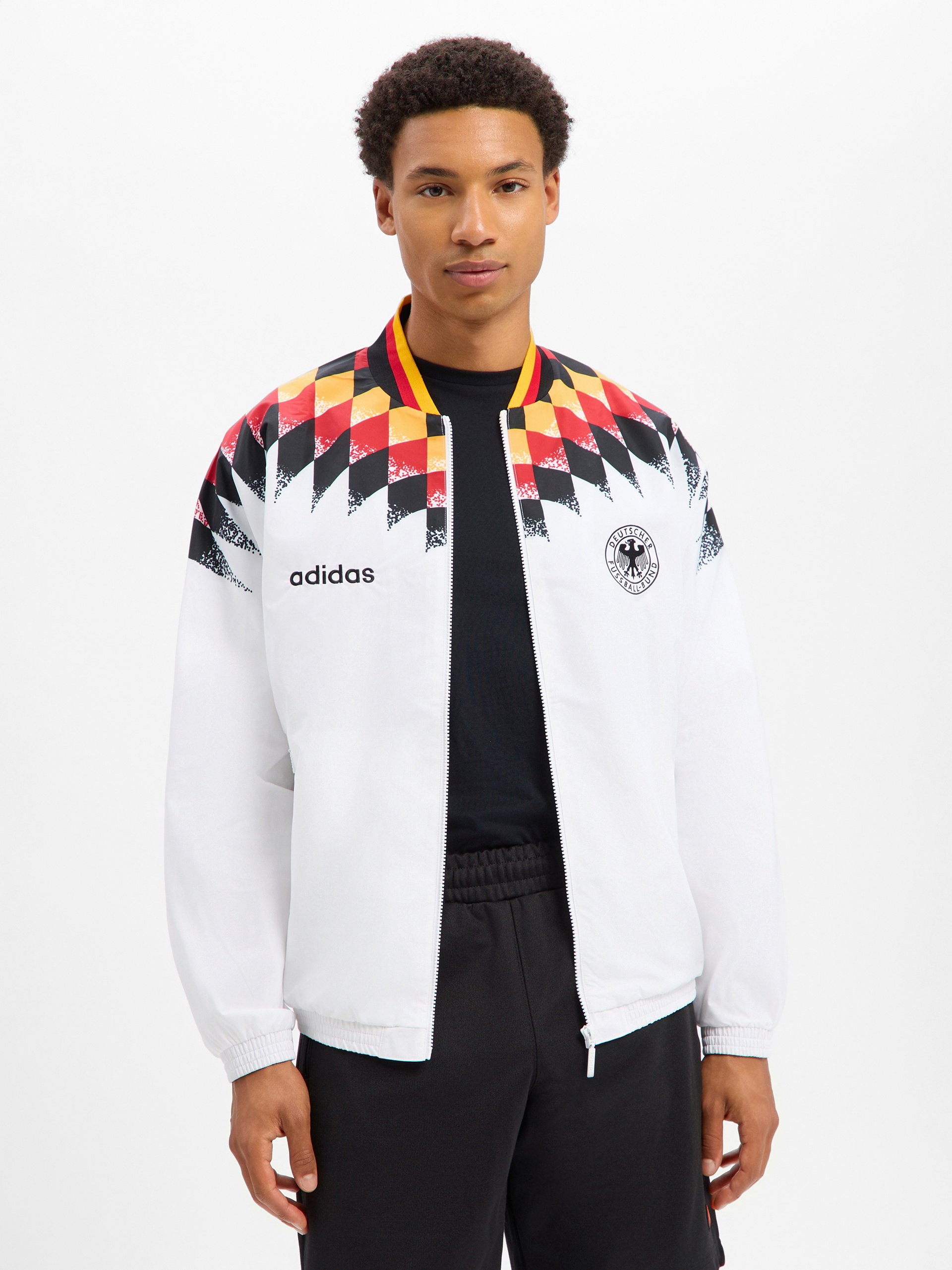 adidas Originals kurtka treningowa - DFB Mężczyźni biały|wielokolorowy