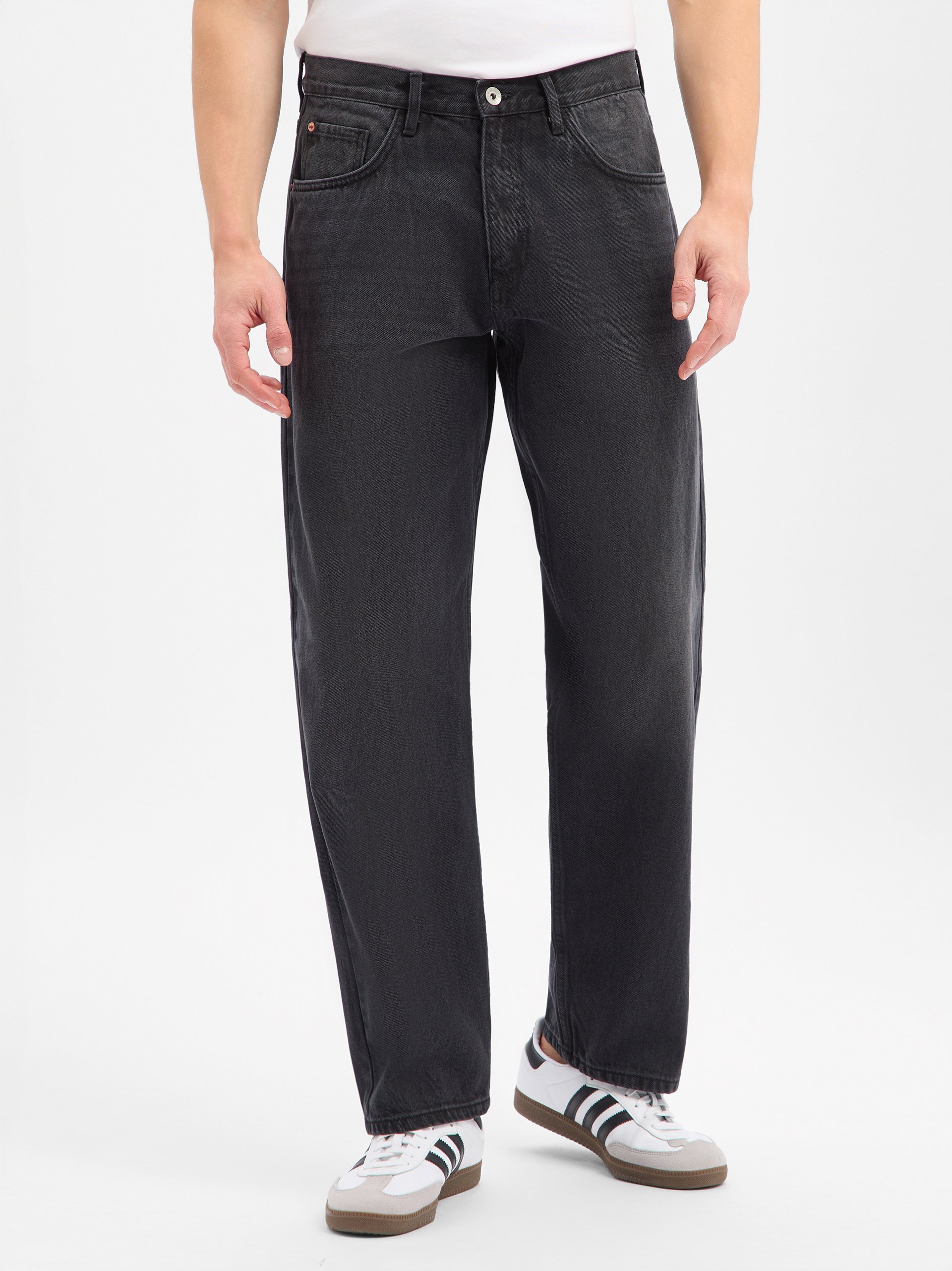 Redefined Rebel jeansy o luźnym kroju - RRBrooklyn Mężczyźni Bawełna (100%) czarny, 30-32