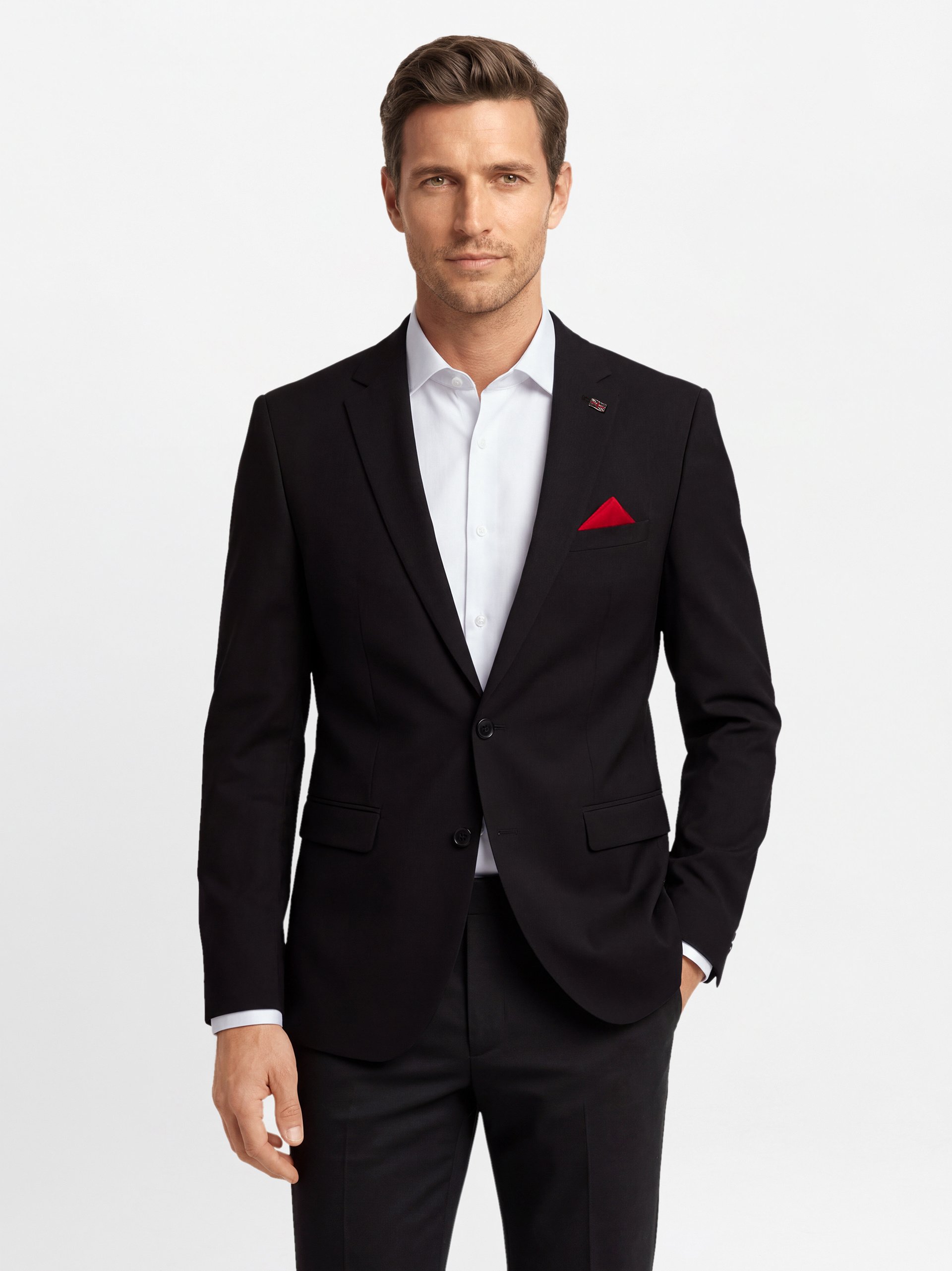 Finshley & Harding London kurtka modułowa - Brixdon Mężczyźni Slim Fit czarny