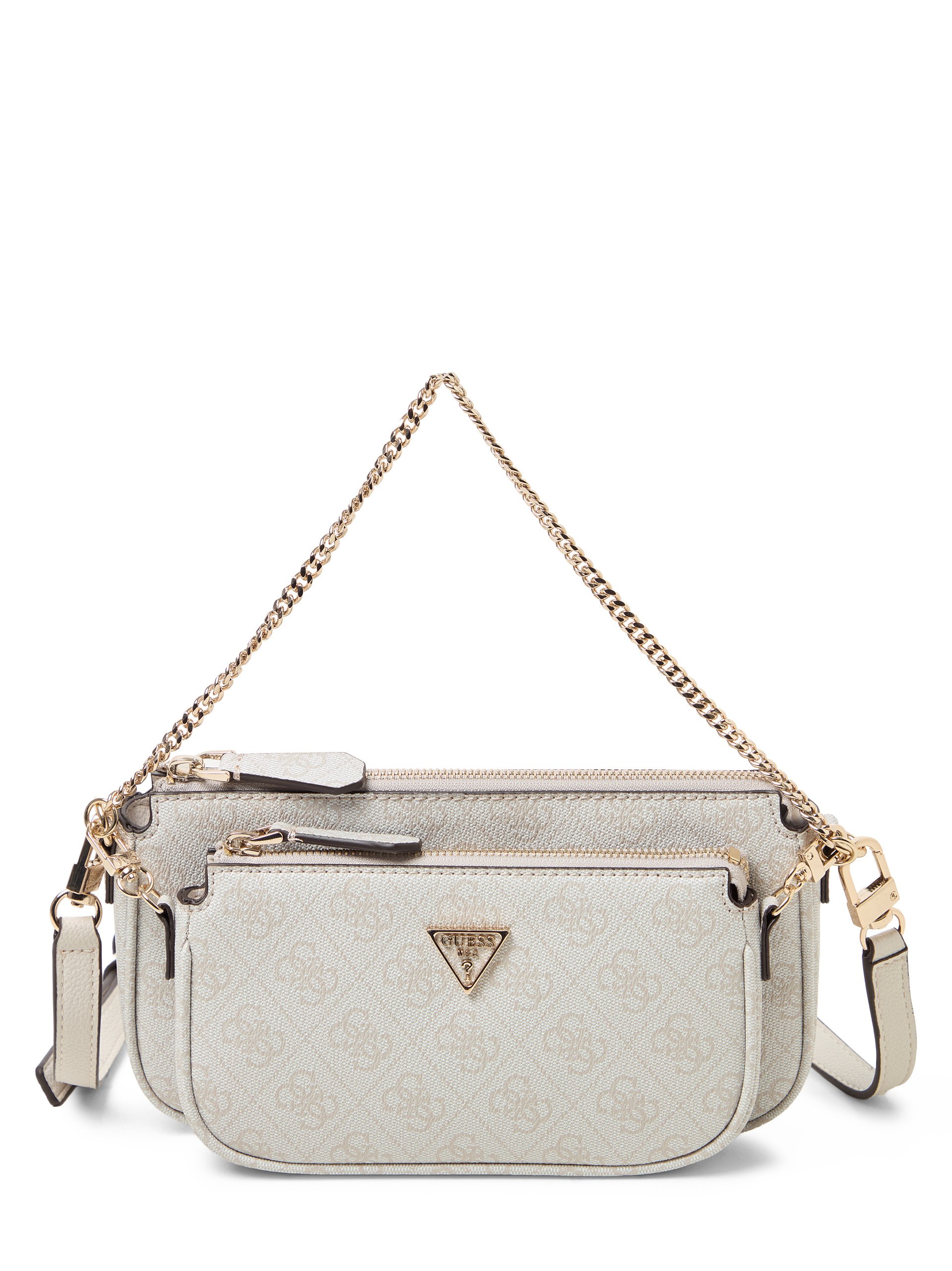GUESS torba na ramię - Noelle II mini Kobiety biały|beżowy