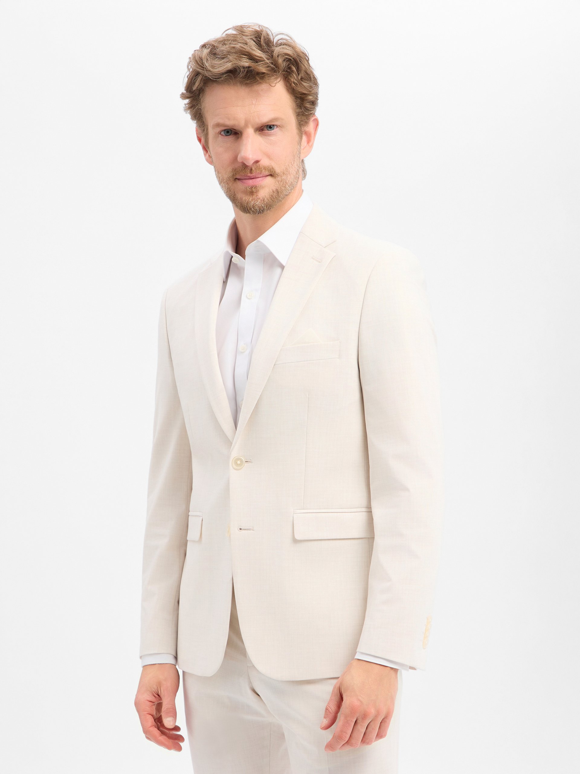 Finshley & Harding kurtka modułowa - Steven Mężczyźni Modern Fit beżowy