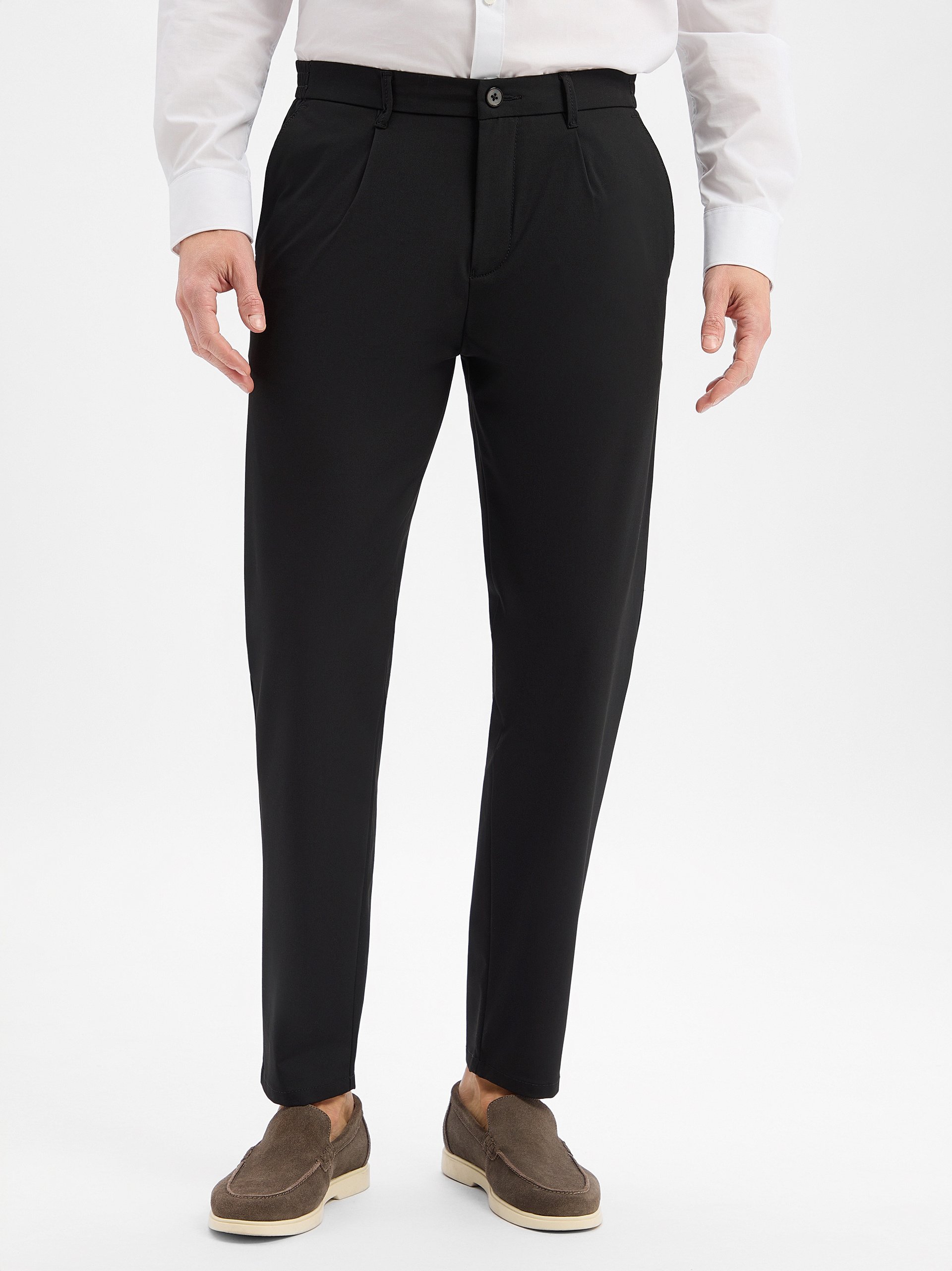 Finshley & Harding Chino - Riley Mężczyźni czarny, 36-32