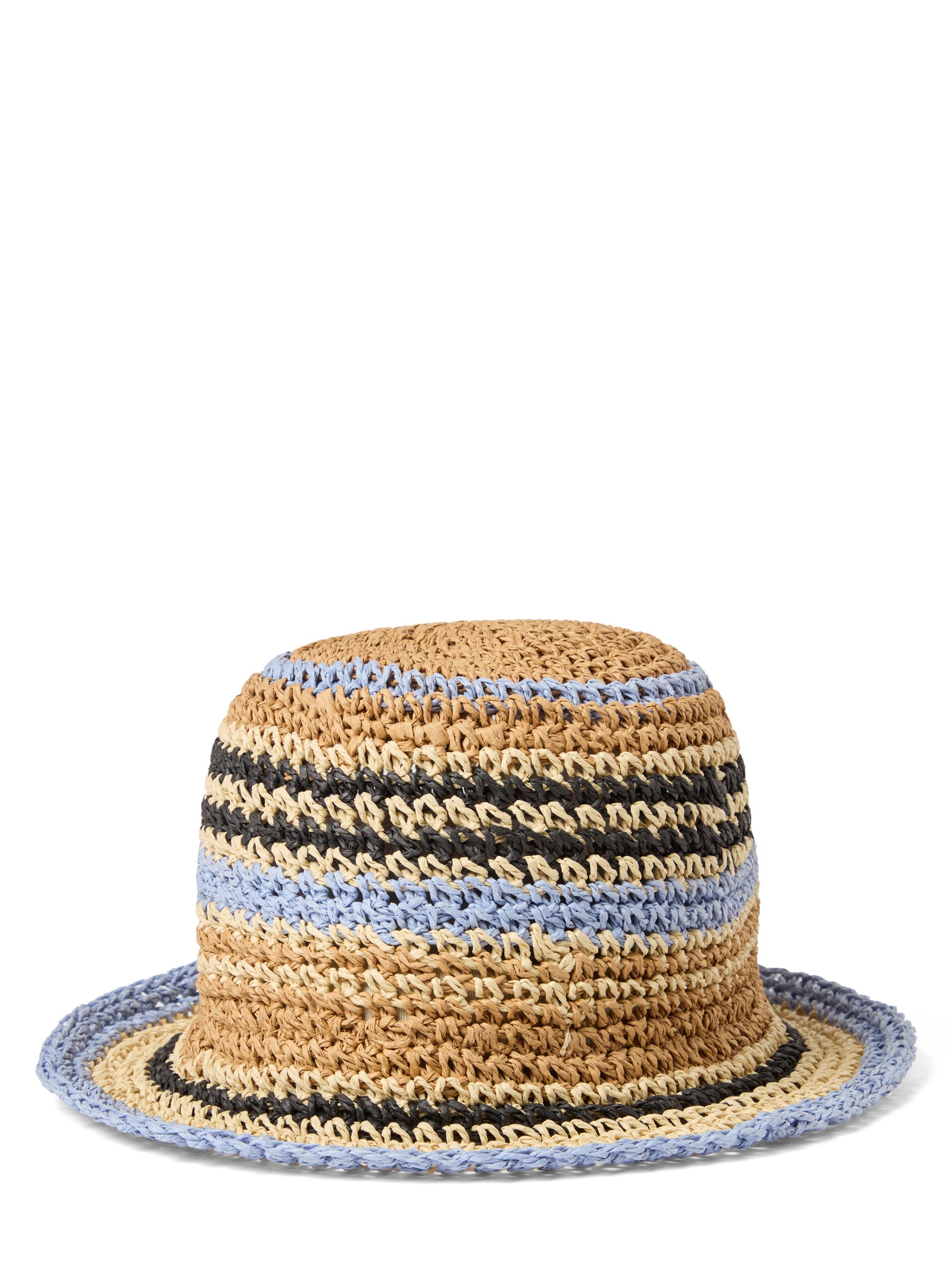 Marie Lund kapelusz typu cloche Kobiety papier brązowy|wielokolorowy