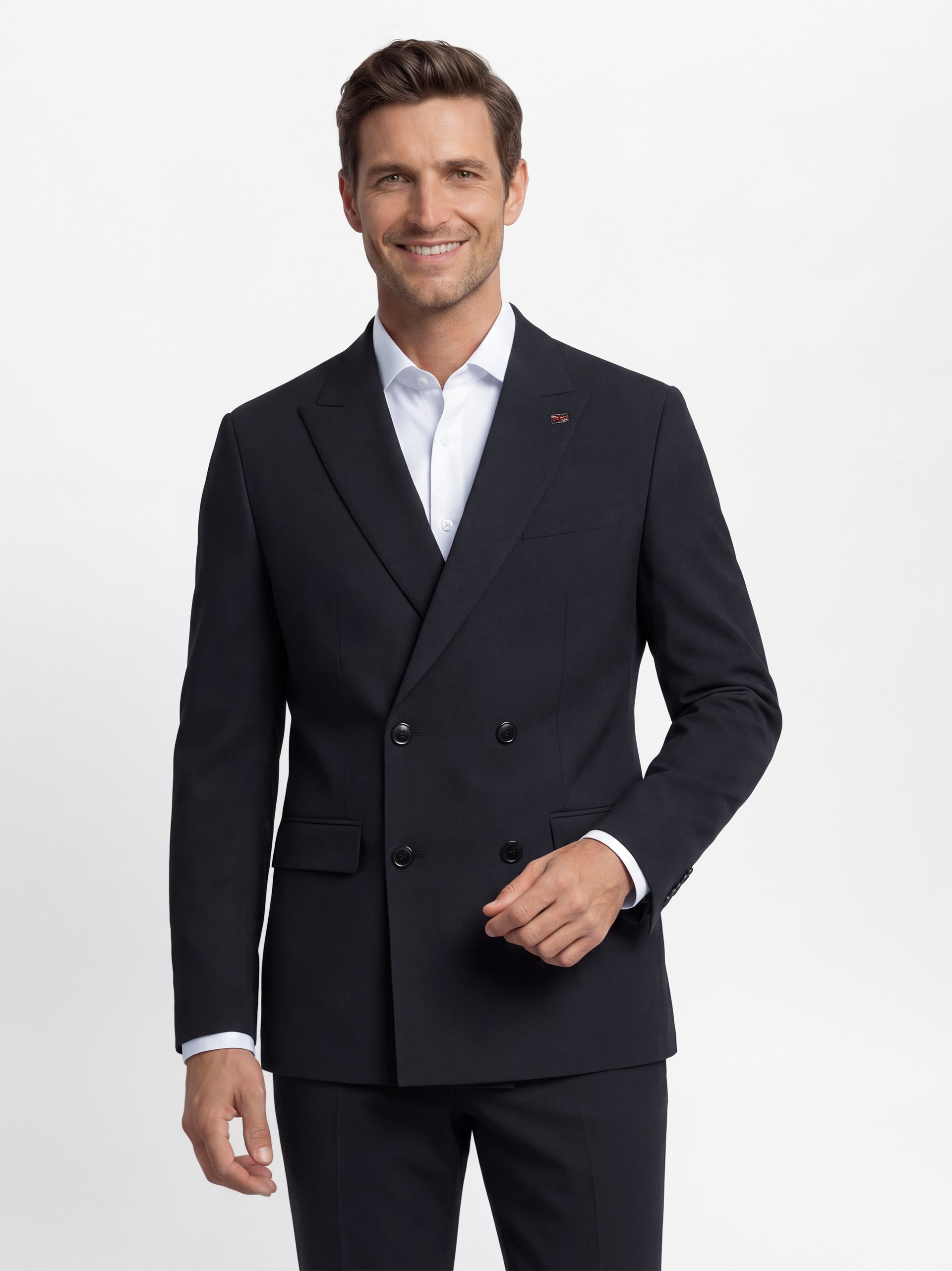 Finshley & Harding London kurtka modułowa - Berry Mężczyźni Comfort Fit niebieski