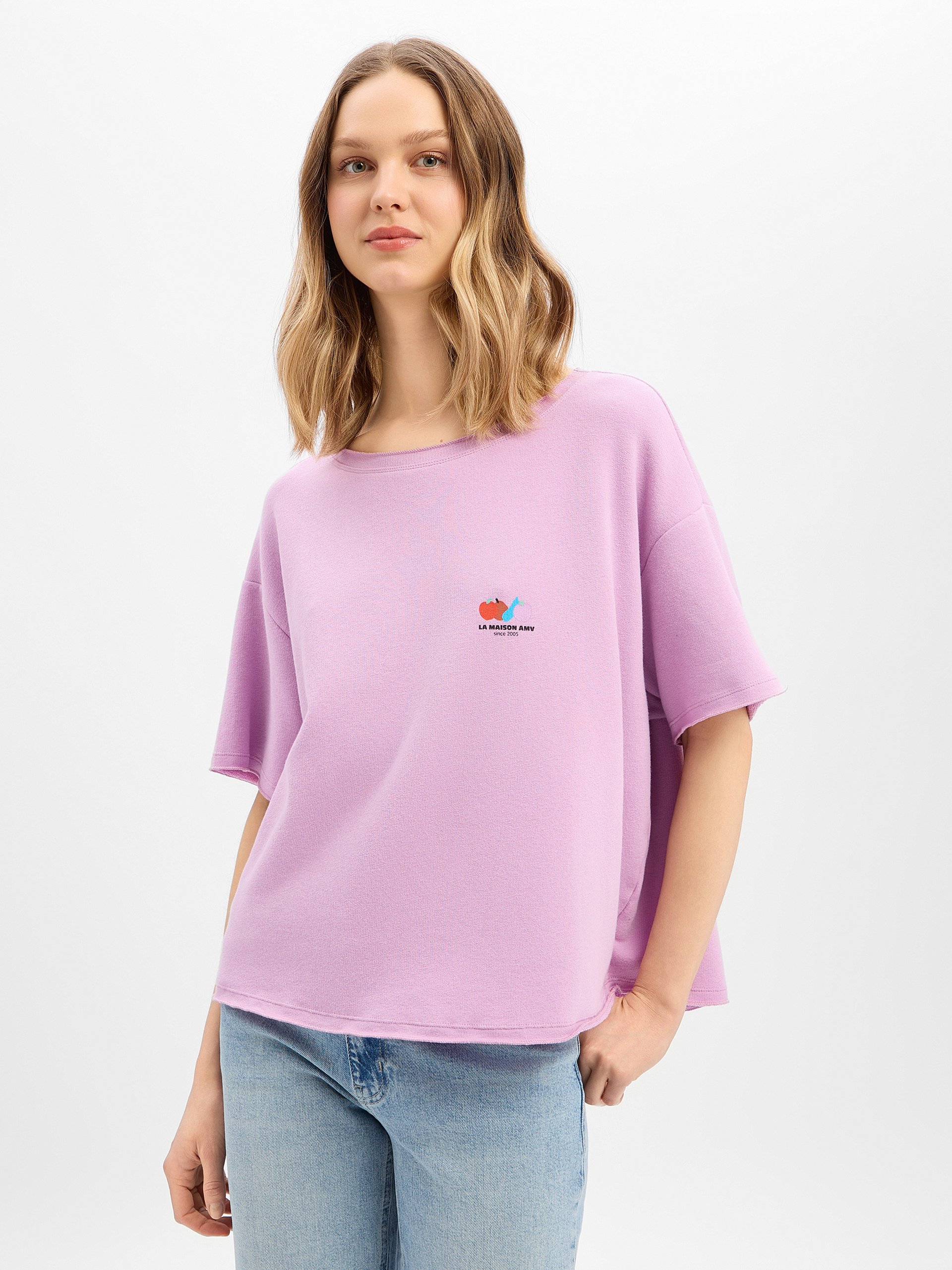 american vintage Bluza Kobiety Bawełna lila