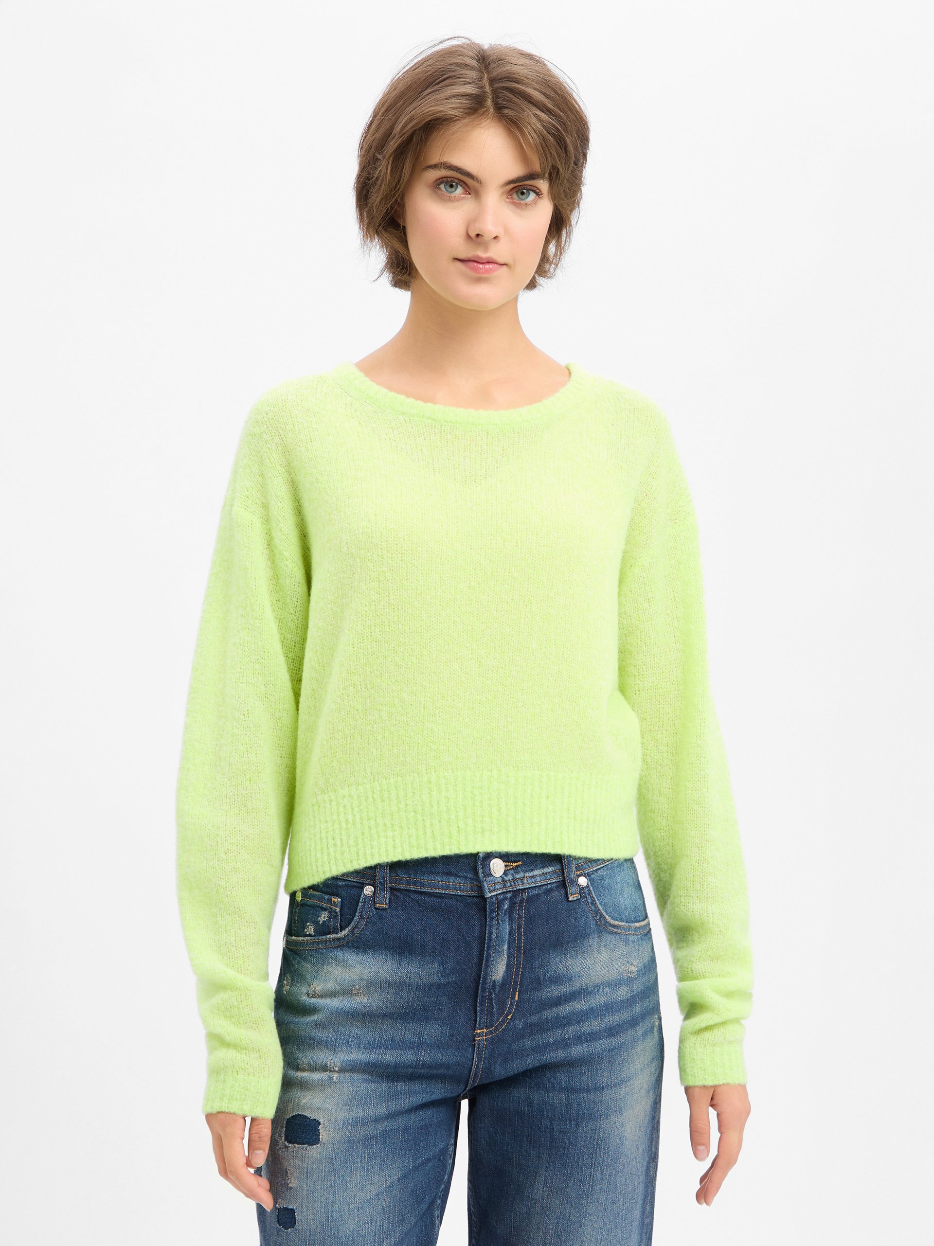american vintage sweter wełniany - Nuggy Kobiety Wełna zielony