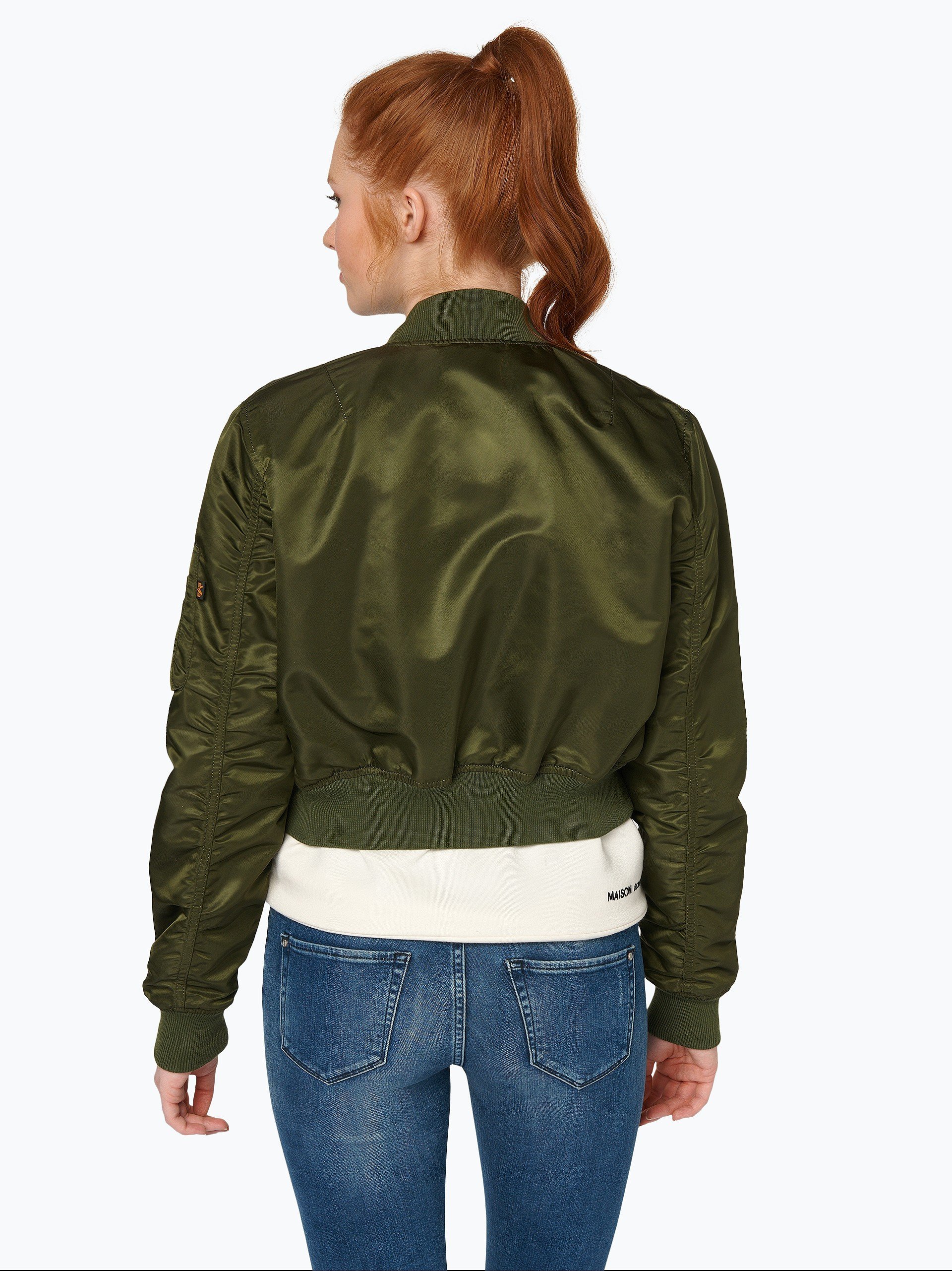 Alpha Industries Damen Jacke grün uni online kaufen  VANGRAAF.COM