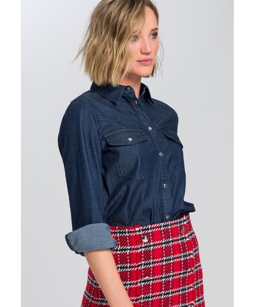 Vila Female Jeanshemd VIPAL Glitzer