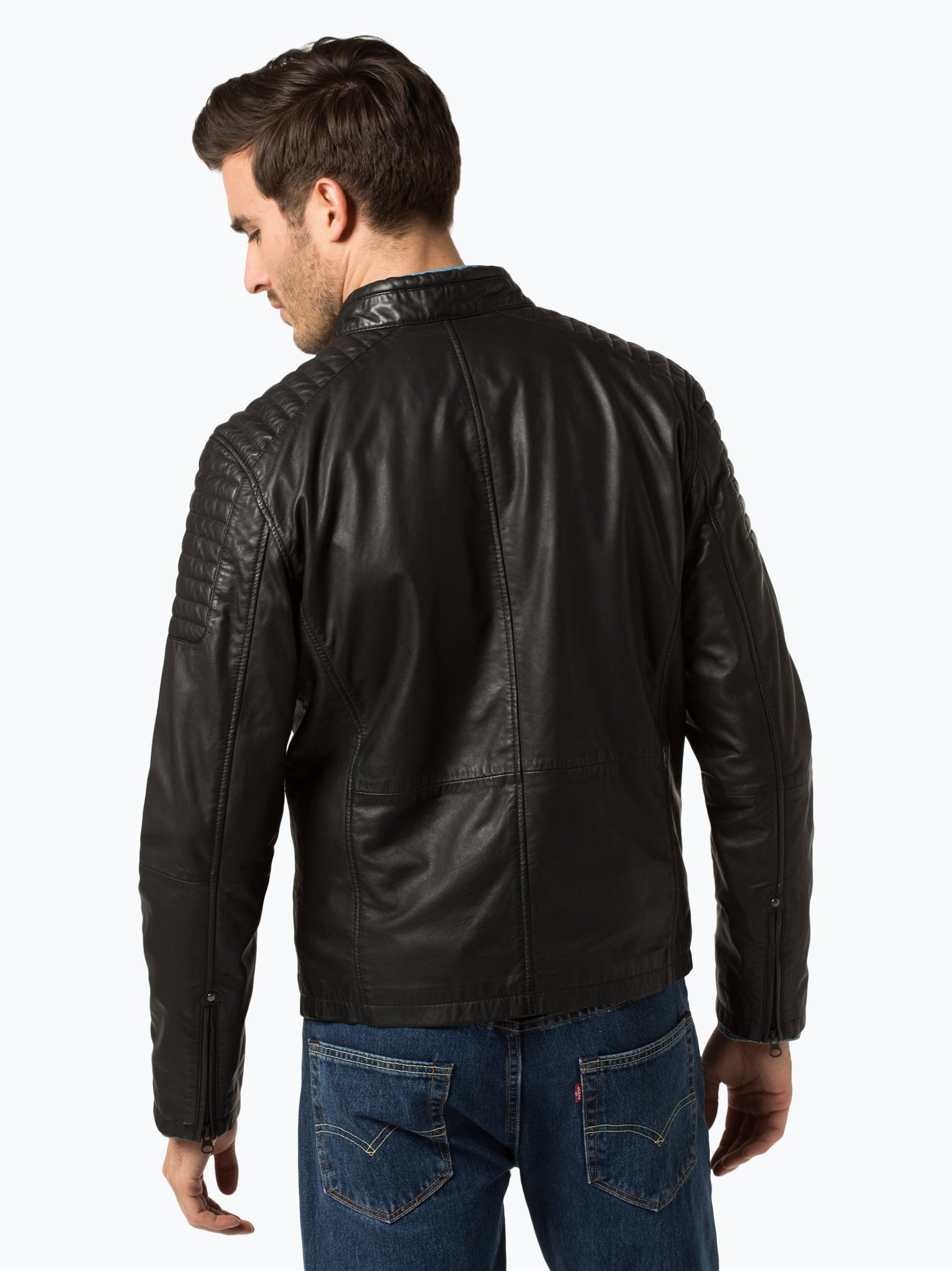 Label Finshleyamp; Black Lederjacke Online Herren Harding Pk0O8nw