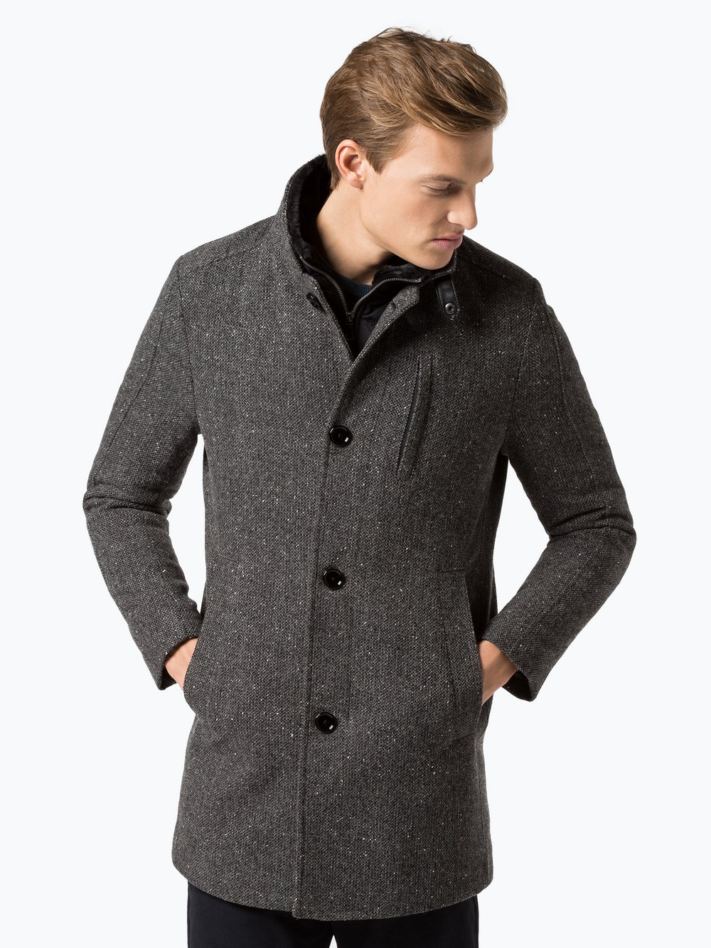 Finshley & Harding Płaszcz męski – Black Label kup online Finshley & Harding Płaszcz męski kup online | VANGRAAF.COM