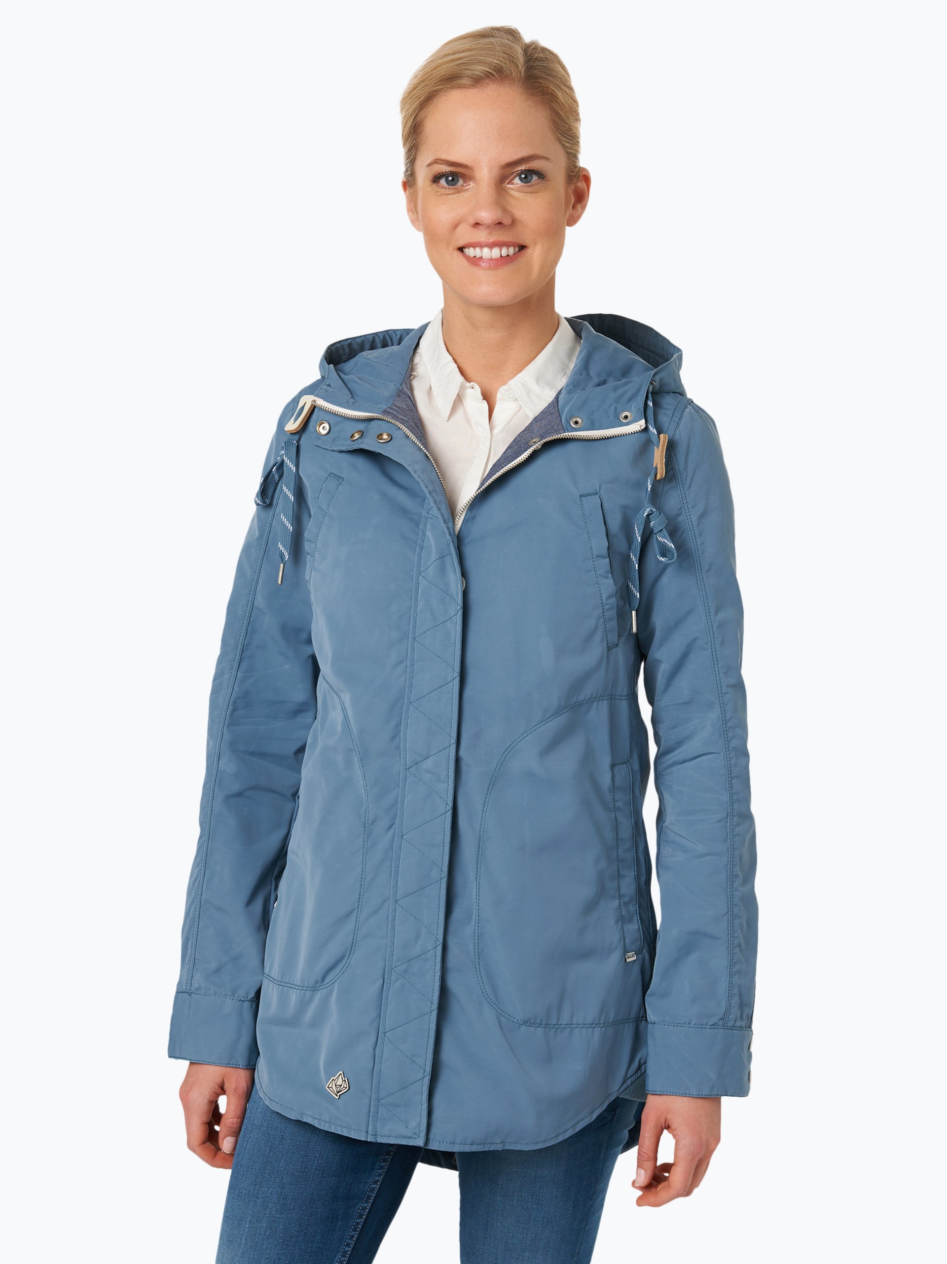 Khujo Damen Jacke blau uni online kaufen  PEEKUNDCLOPPENBURG.DE