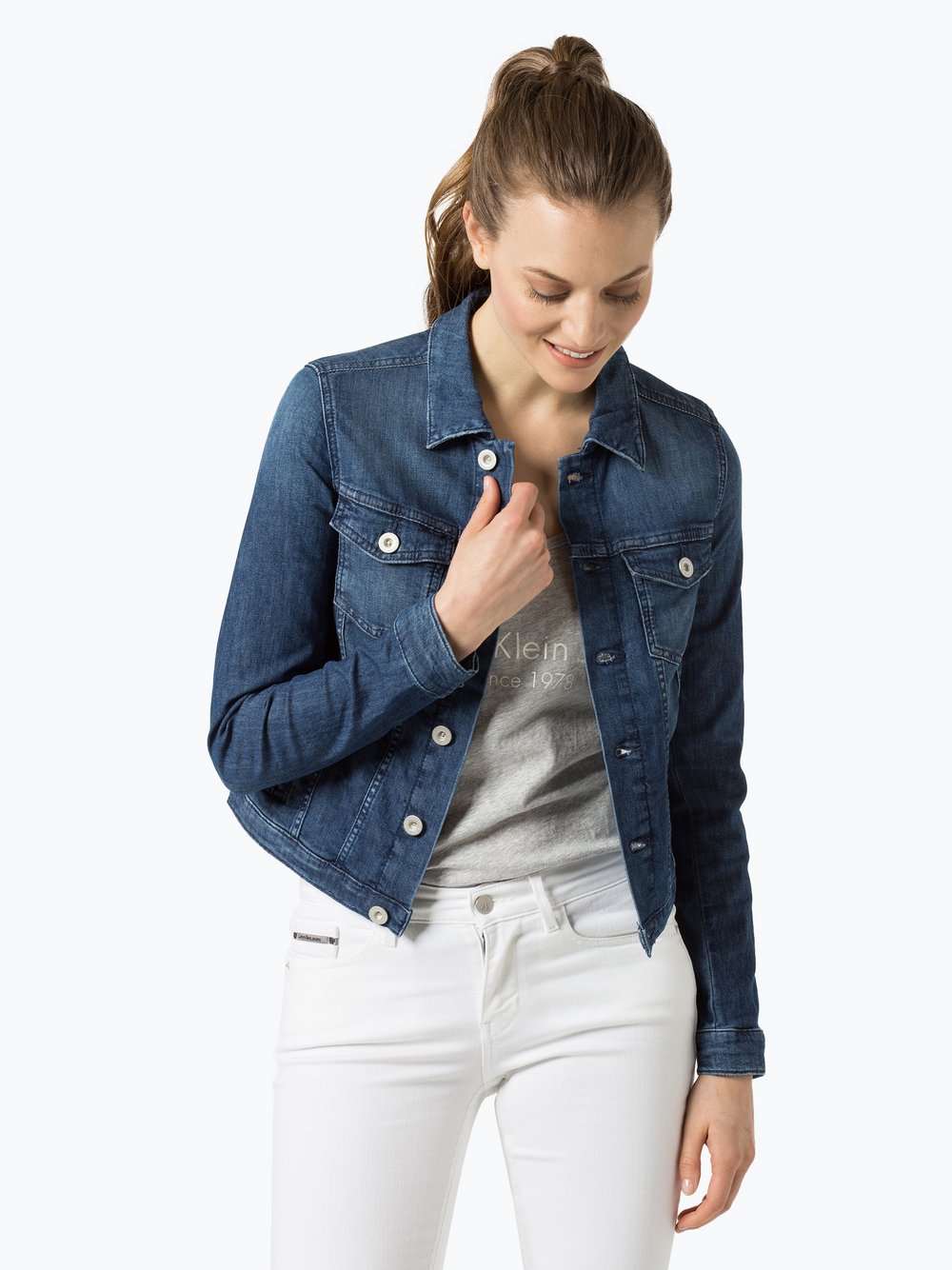 Marc O'Polo Damska kurtka jeansowa kup online | VANGRAAF.COM kurtka jeansowa marco polo