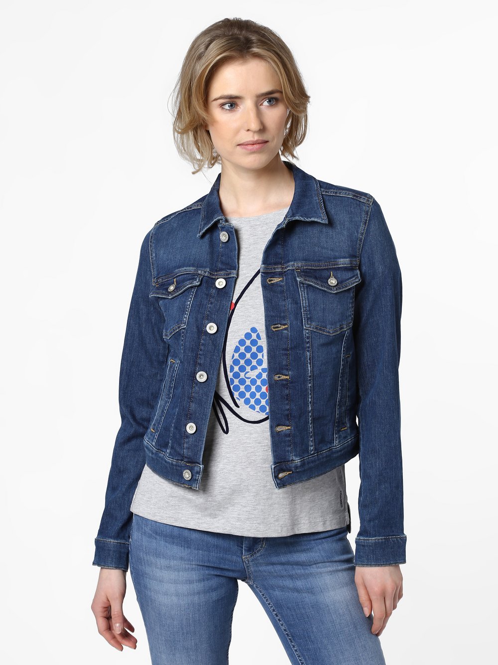 Marc O'Polo Damska kurtka jeansowa kup online | VANGRAAF.COM kurtka jeansowa marco polo