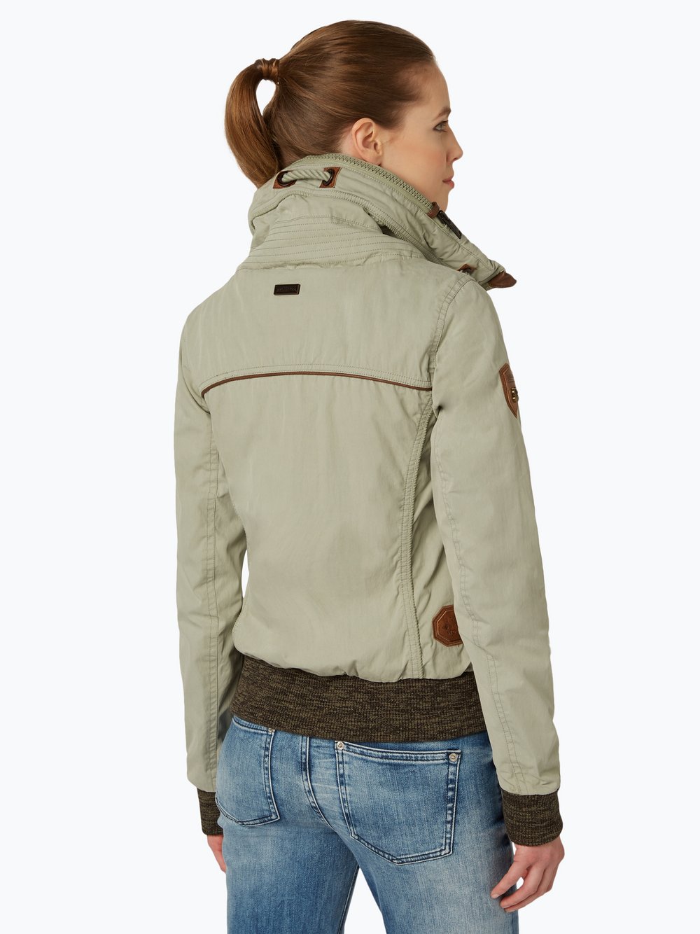 NAKETANO Du Muss Straff Sein Jacke für Damen Beige NAKETANO Du Muss Straff Sein Jacke für Damen Beige