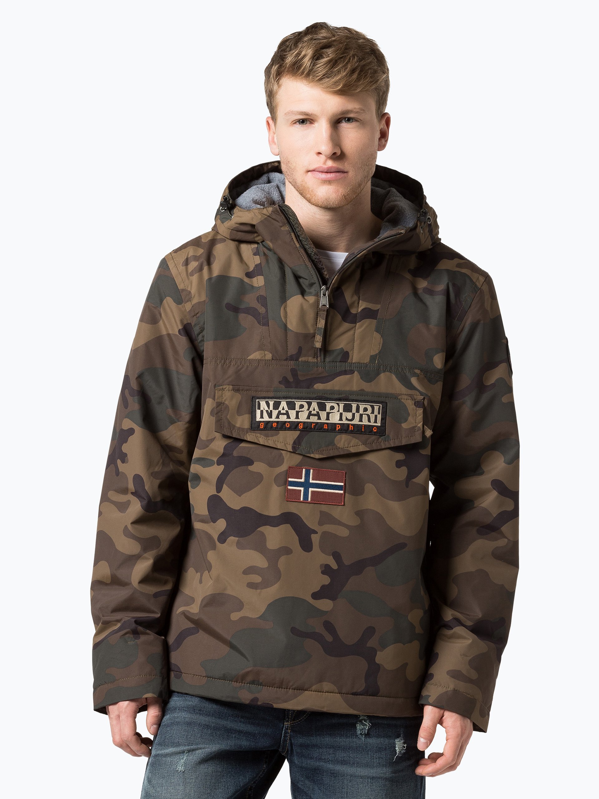 Napapijri Herren Jacke  Rainforest khaki oliv gemustert online kaufen  PEEKUNDCLOPPENBURG.DE