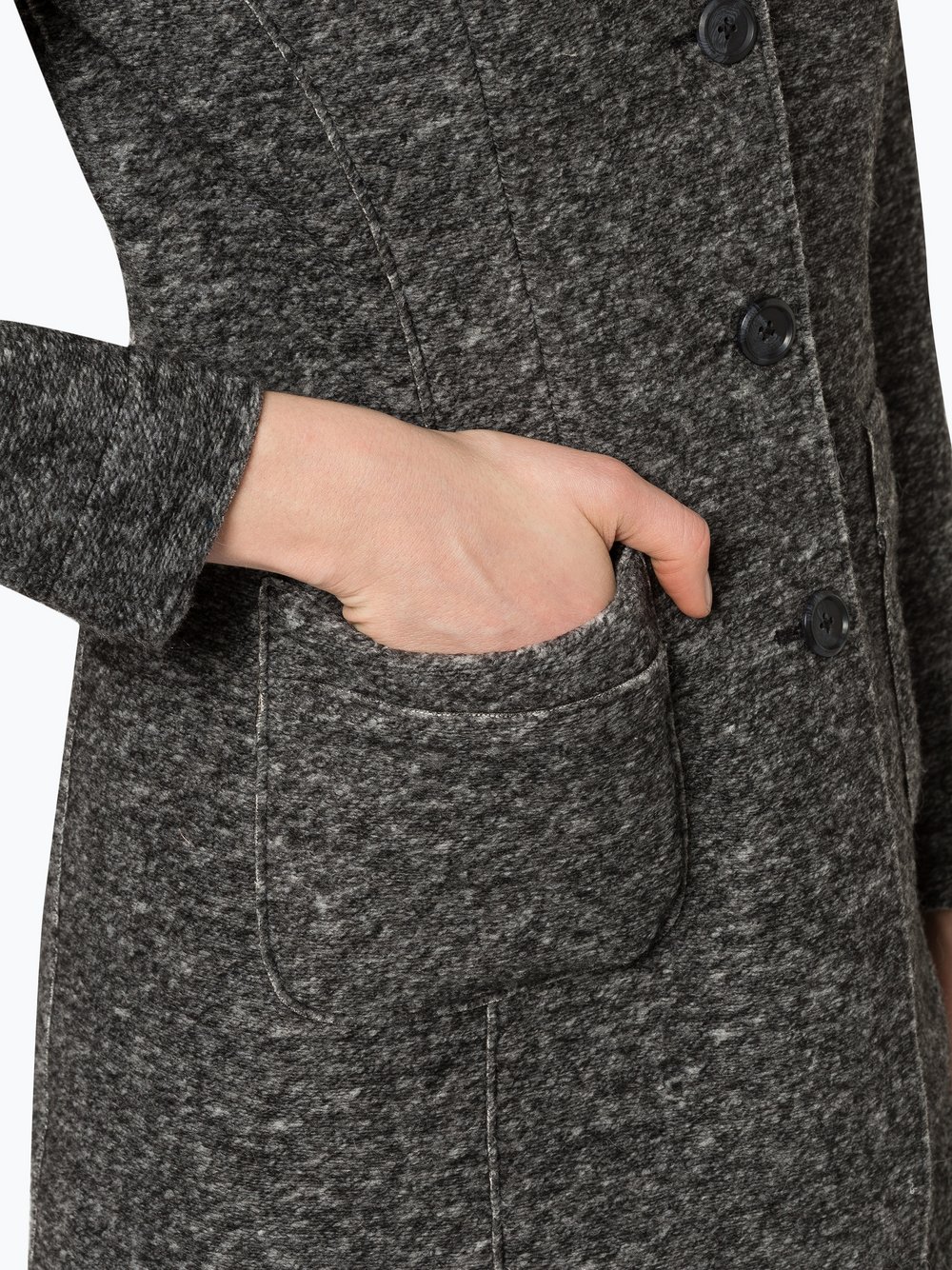 Opus Damen Mantel Haley bonded online kaufen | PEEK UND Scotch & Soda Wollmantel mit Reverskragen Anthrazit meliert