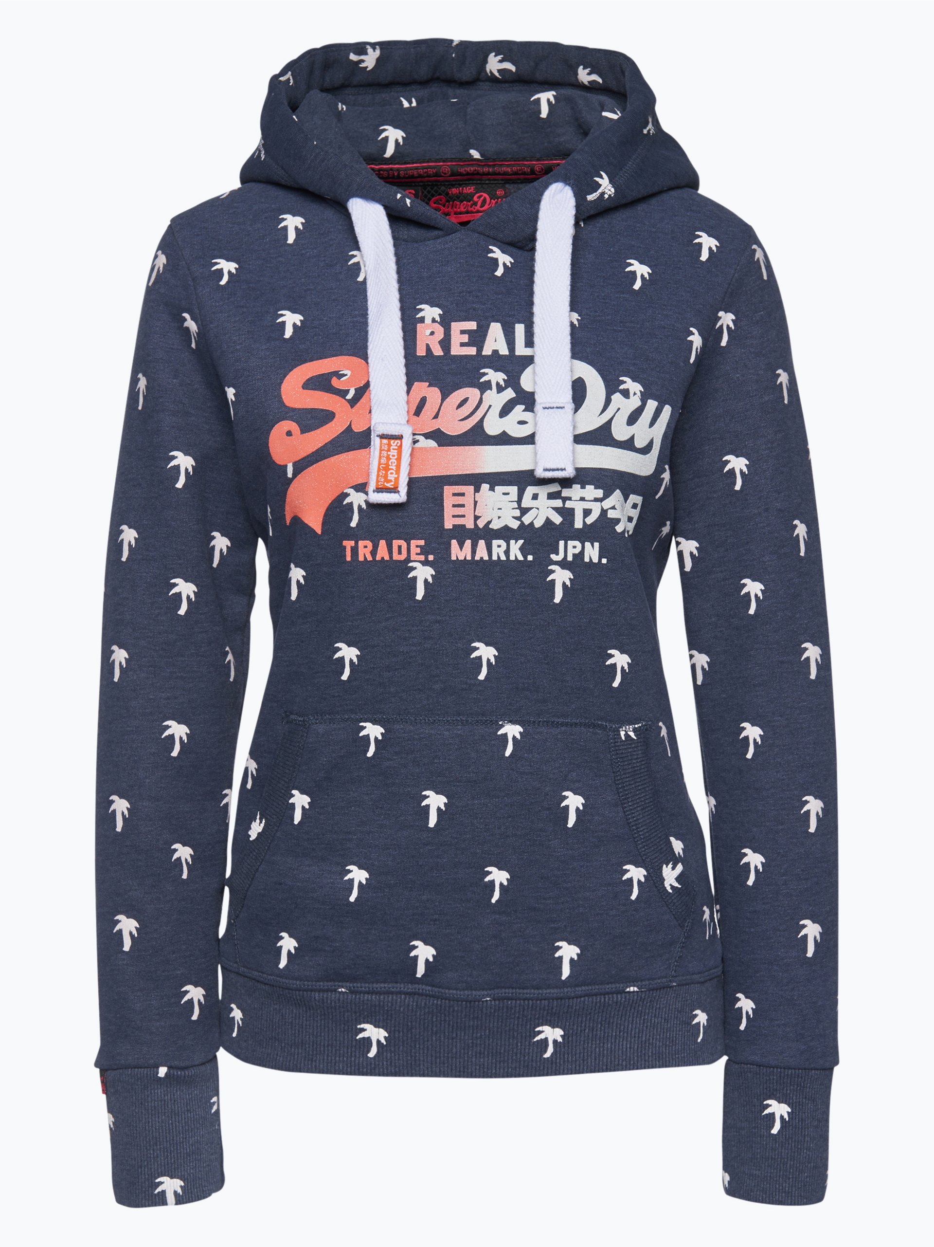 Superdry Damen Sweatshirt marine gemustert online kaufen  VANGRAAF.COM