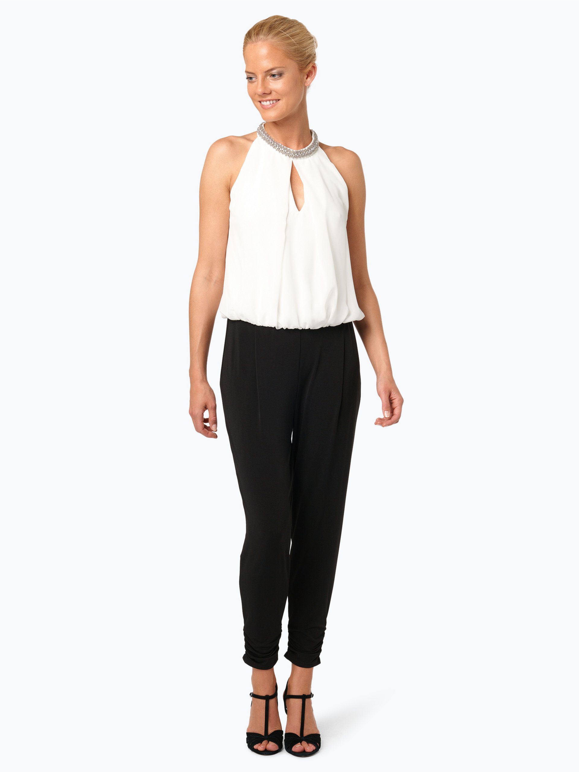 Vera Mont Collection Damen Jumpsuit marine schwarz uni